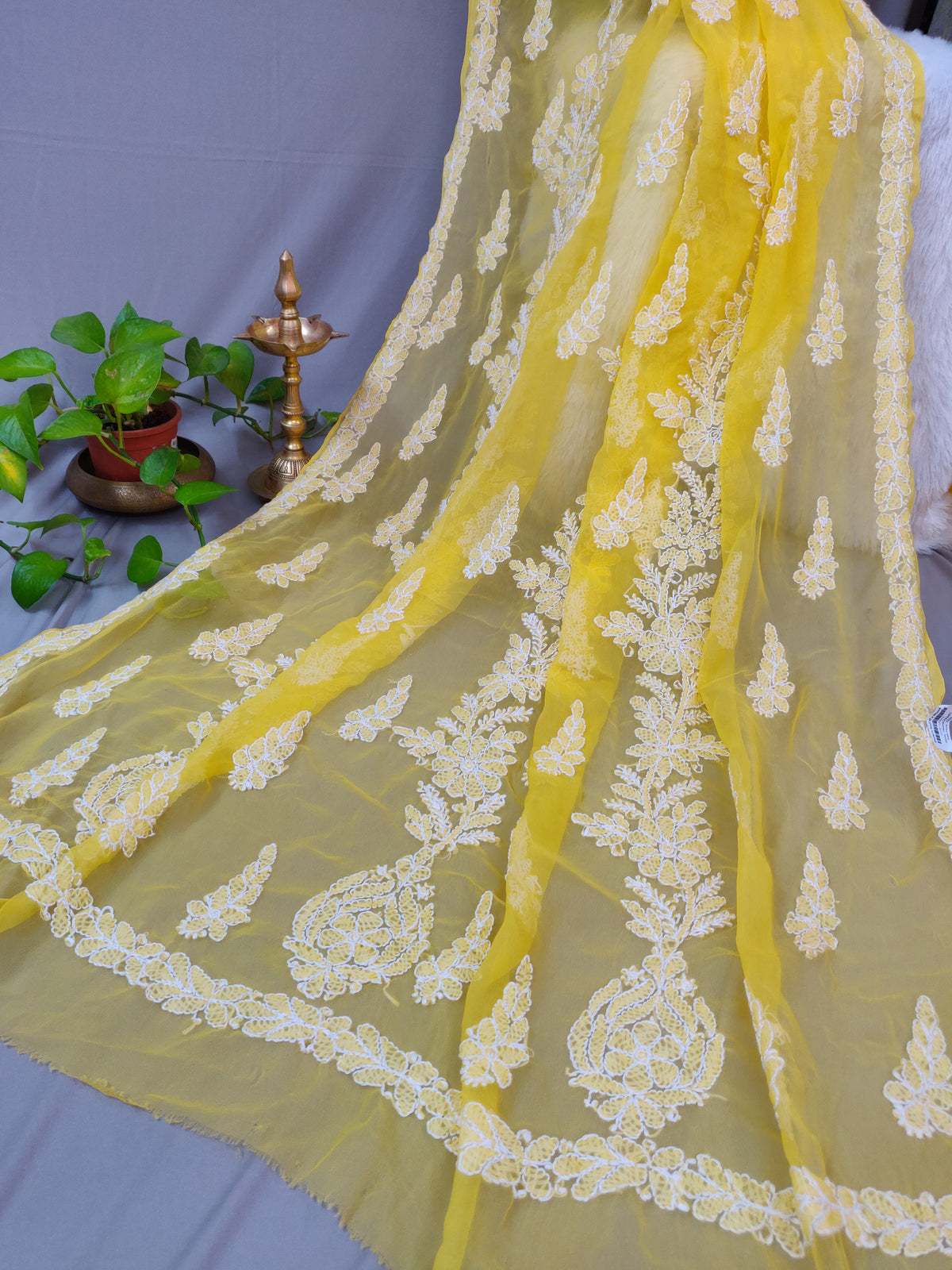 Chhaya - Georgette Chikankari Sarees