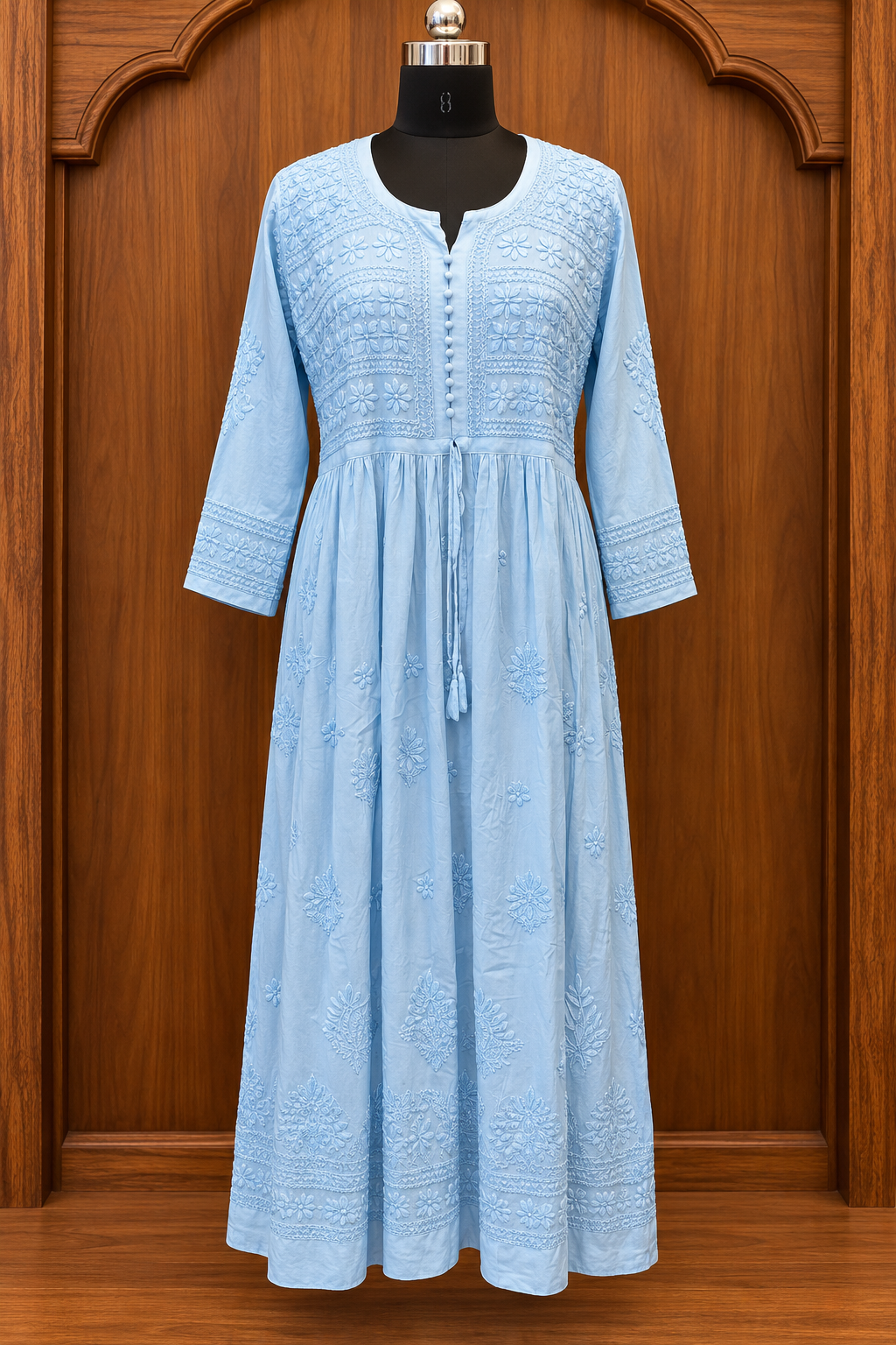 Pure Dyeable Modal Frock-Style Kurti / One-Piece
