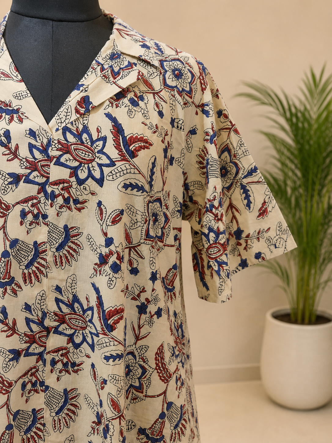 Pure Kalamkari Hand block Print One-Piece