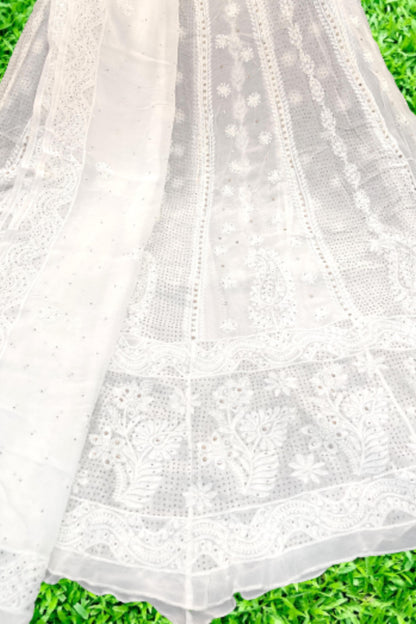 Lehenga - Pure Georgette Dyeable