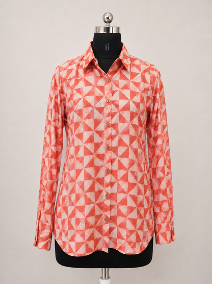 Pure Hand block Print Cotton Shirts