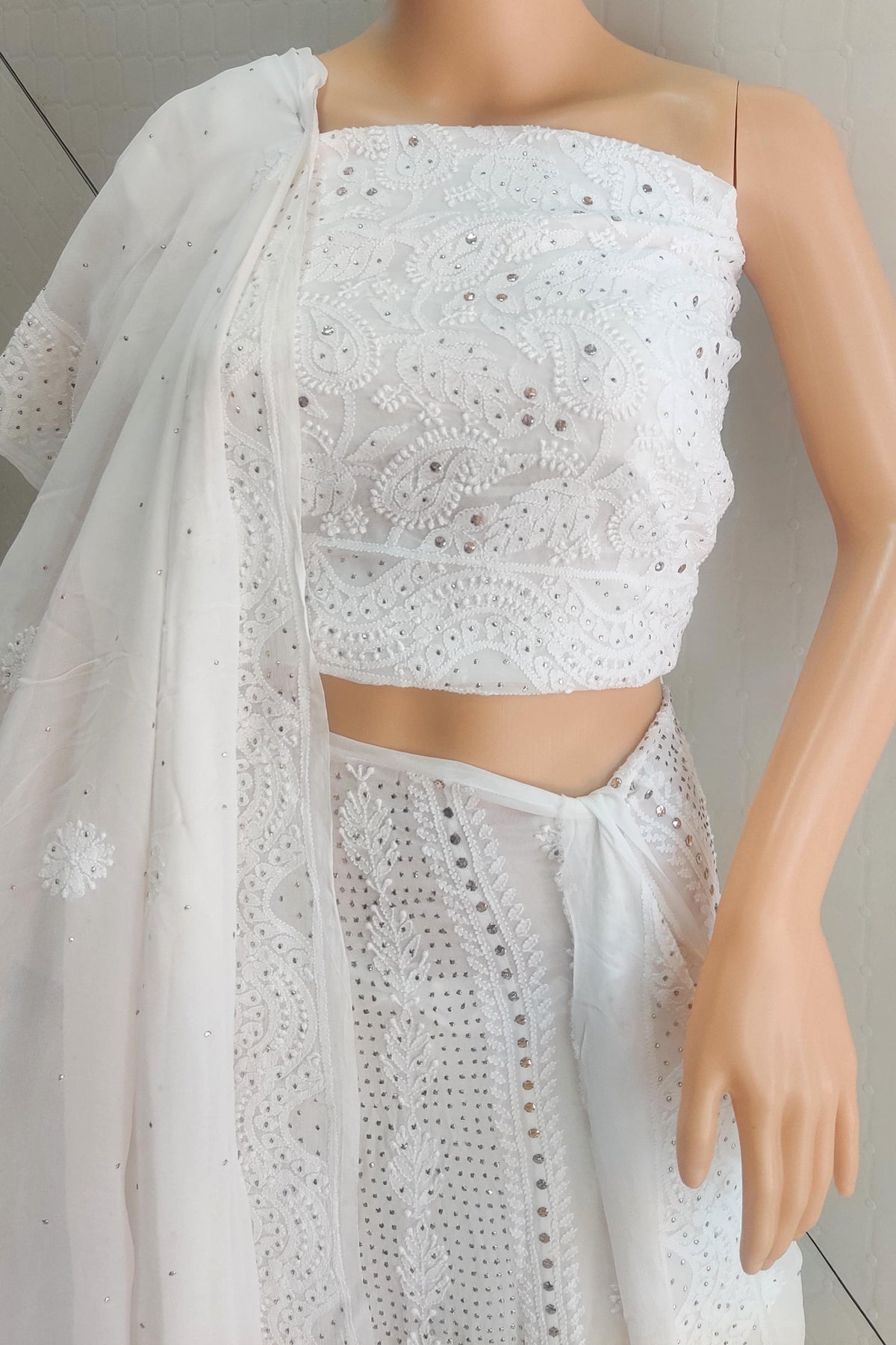 Lehenga - Pure Georgette Dyeable