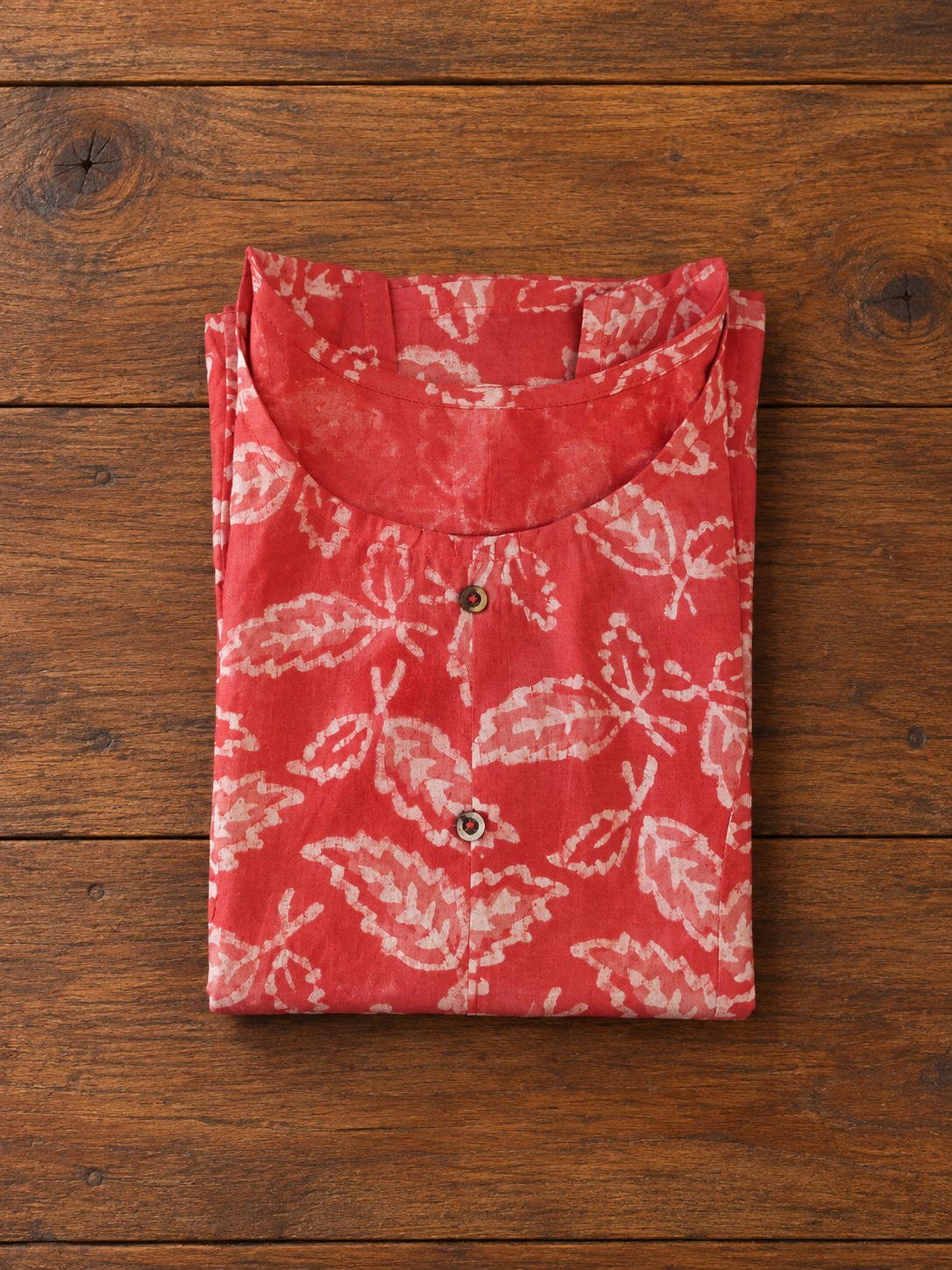 Pure Handblock Print Cotton Sleeveless A-Line Short Kurti