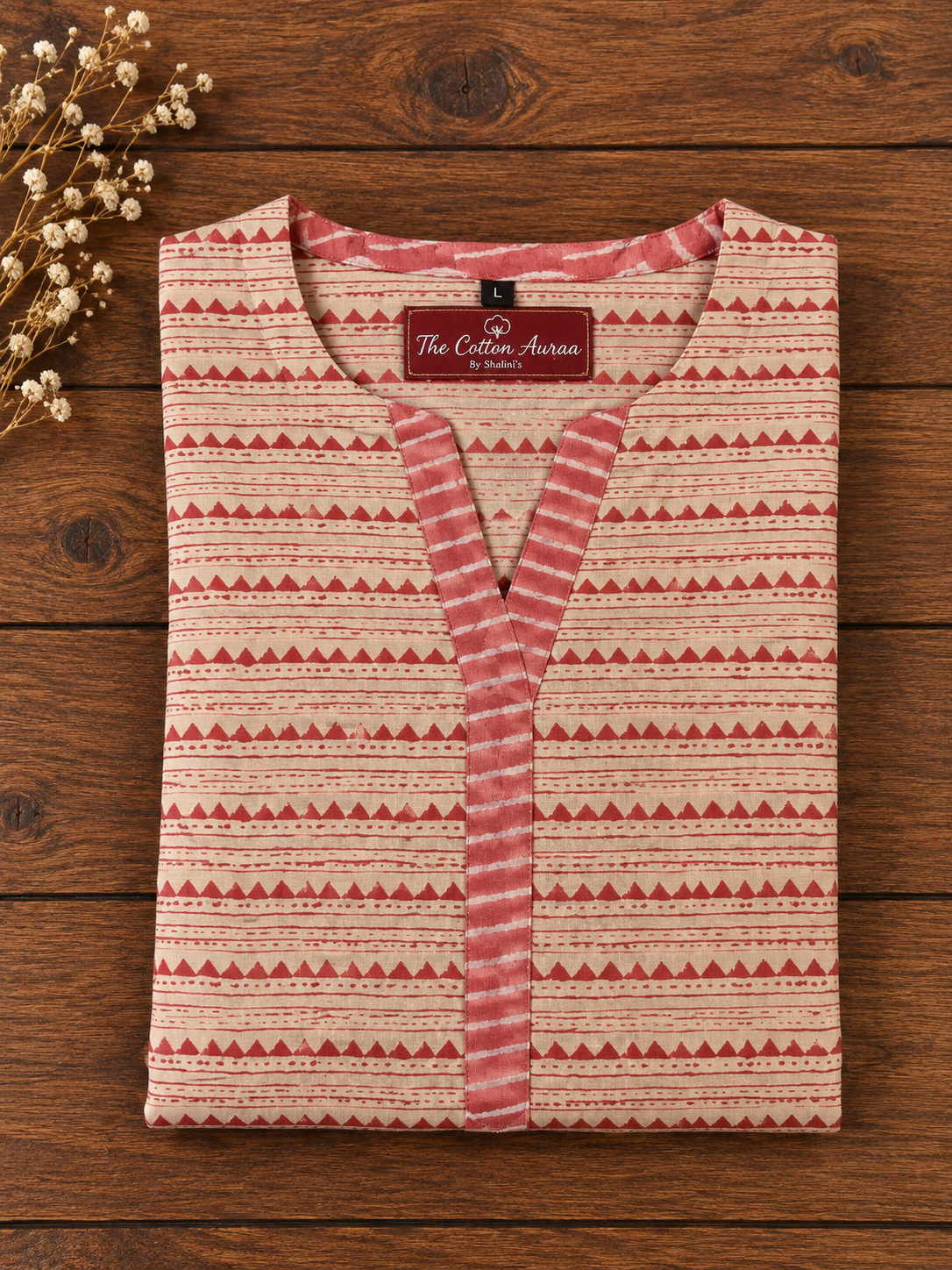 Pure Handblock Print Cotton Long Kurti