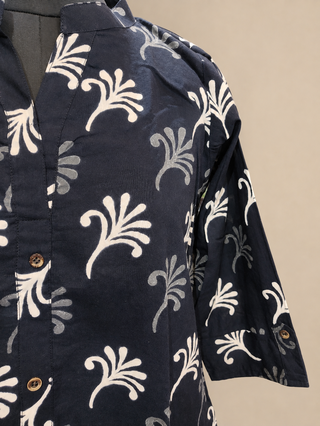 Pure Dabu Hand block Print One-Piece