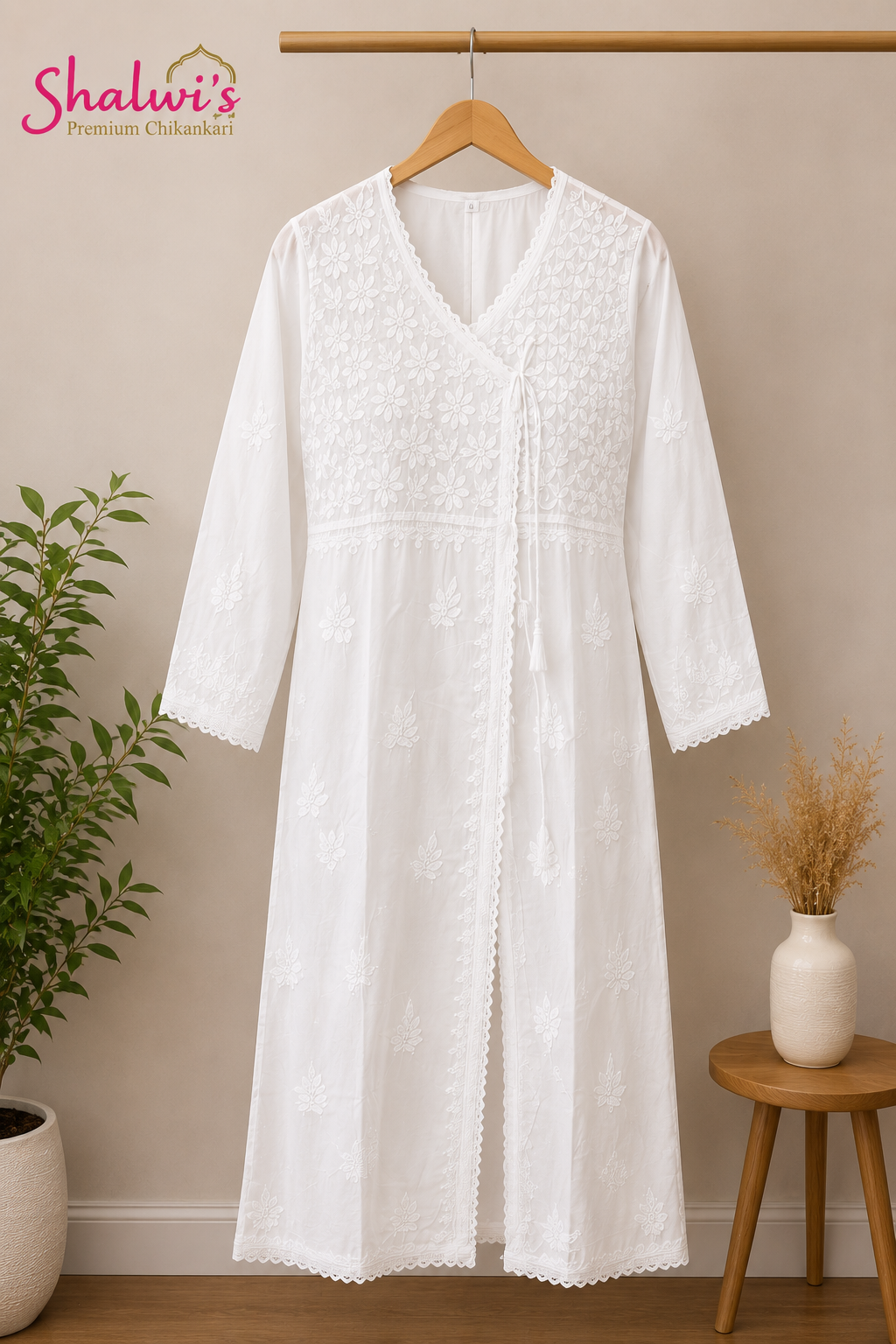 Pure Muslin Angarkha Style Kurti
