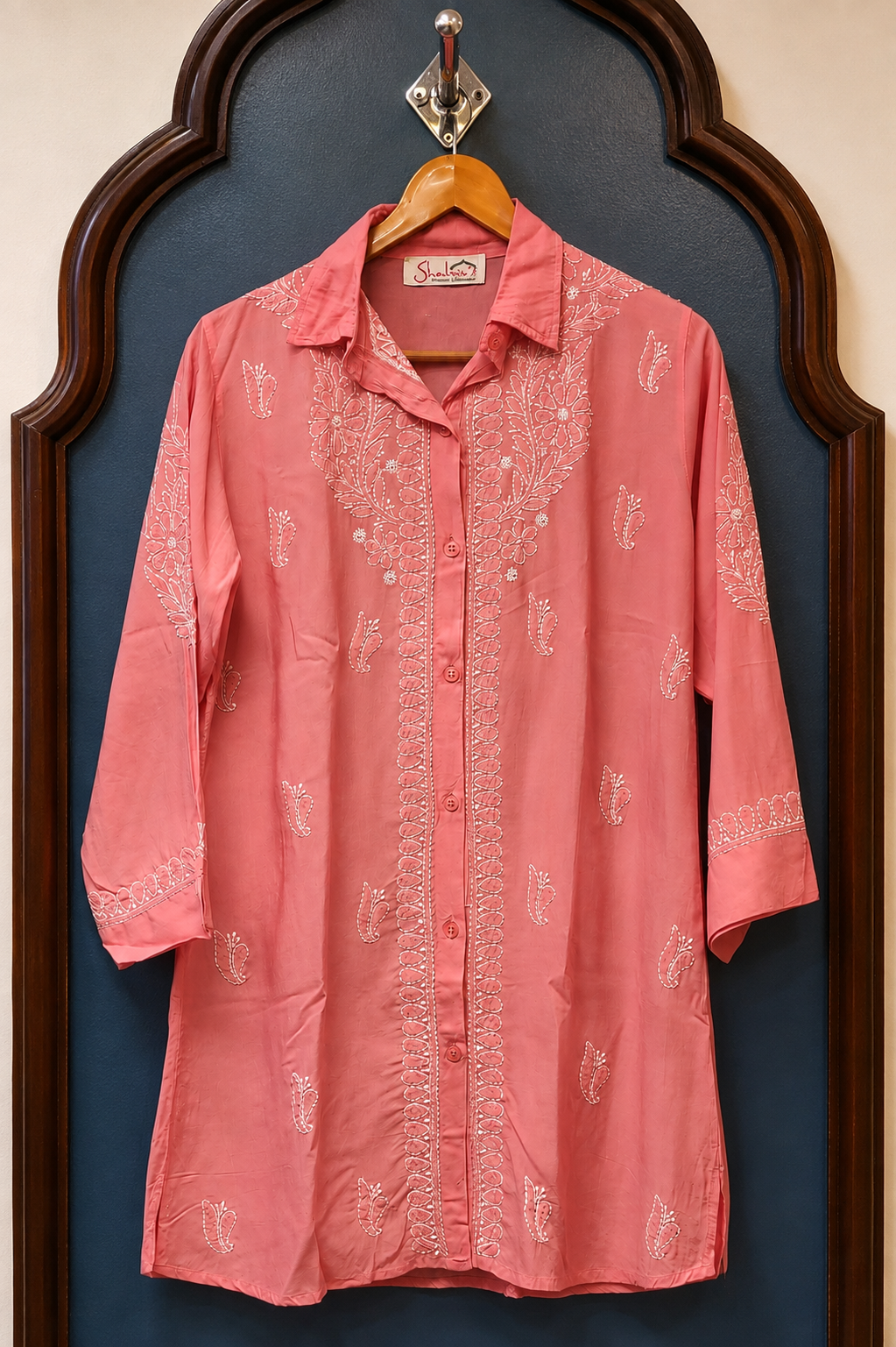 Pure Modal Handcrafted Chikankari Shirt
