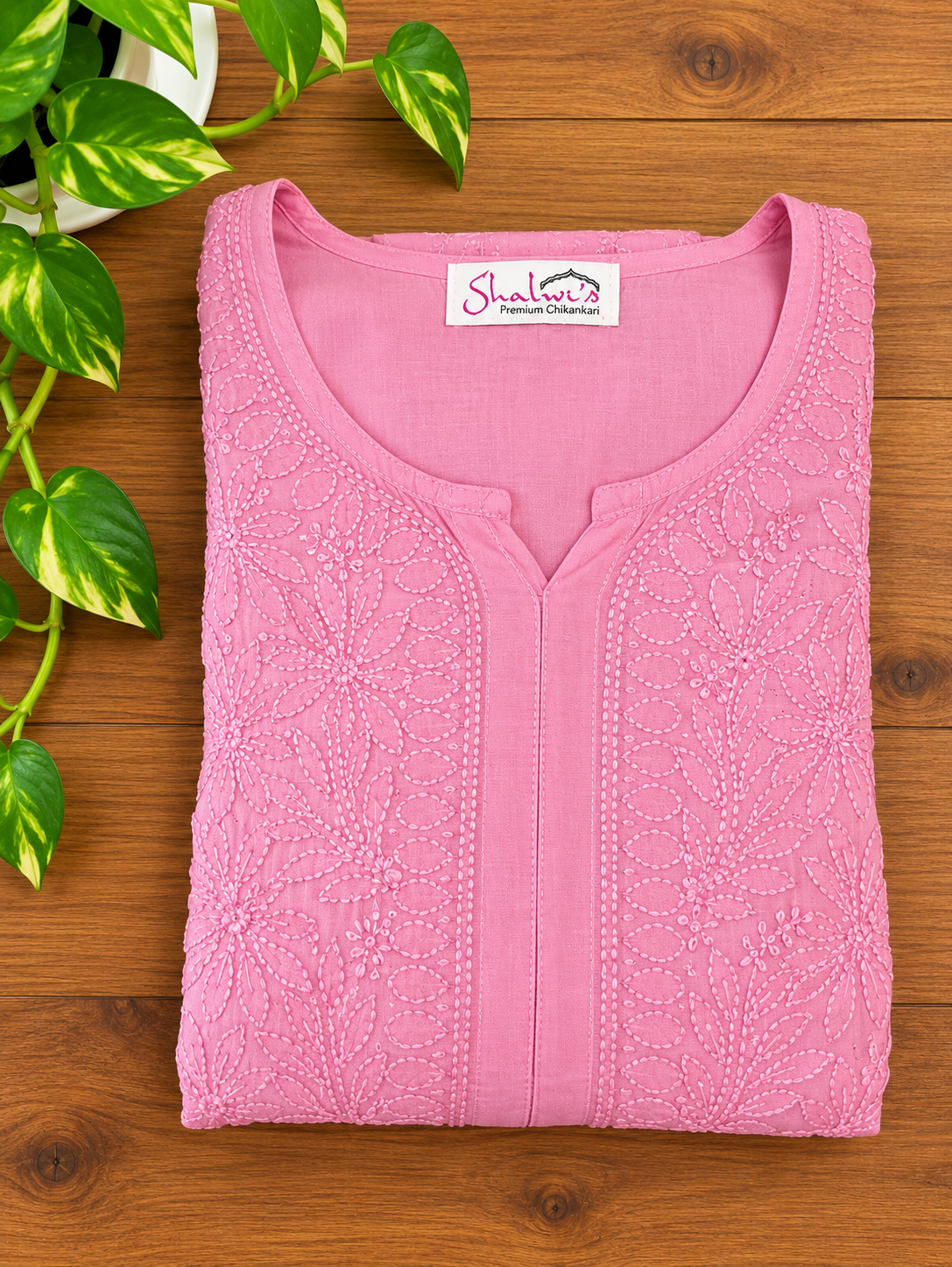 Pure Muslin Chikankari handcrafted Coord Set