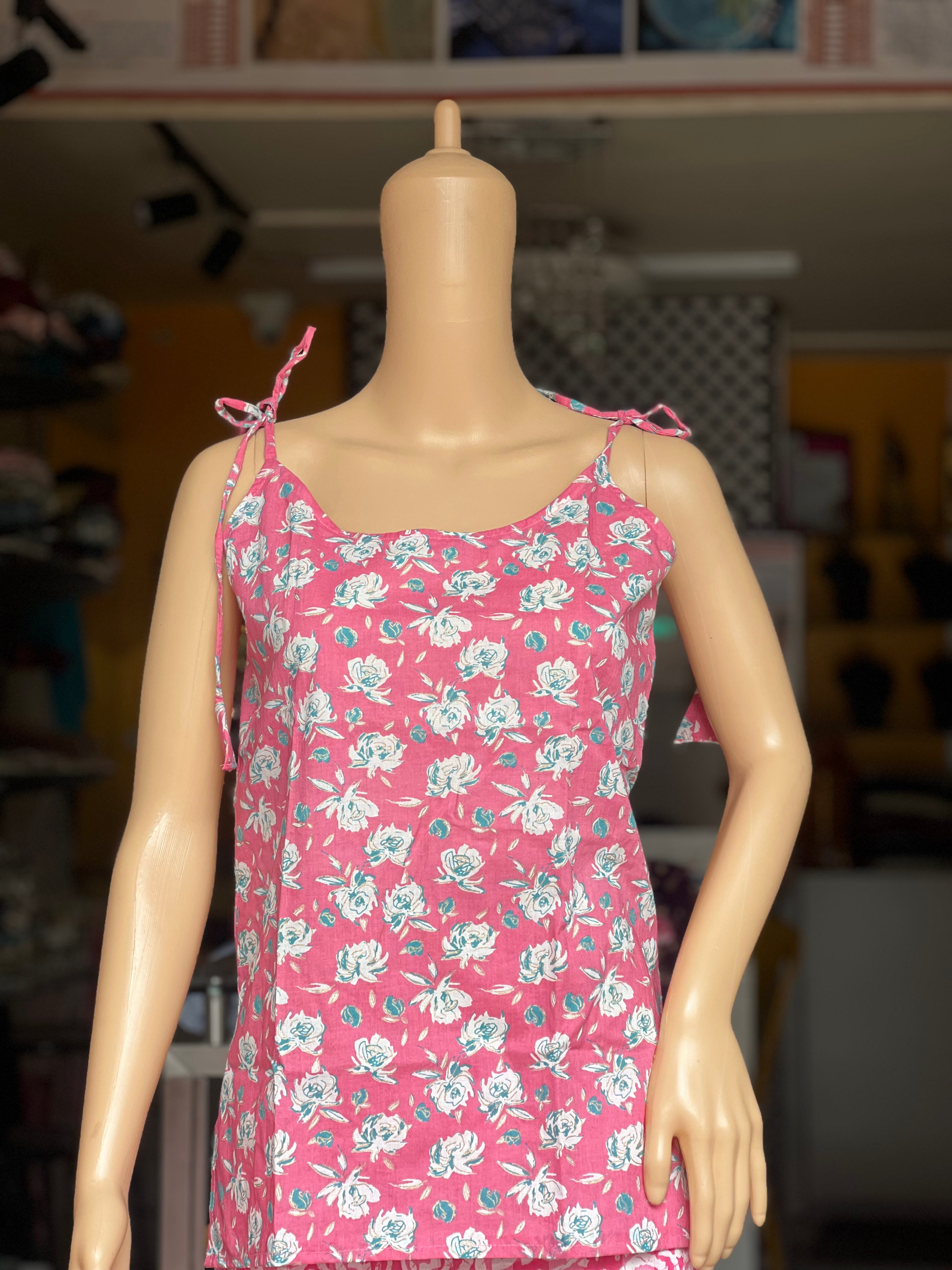 Cotton Noodle Strip Top