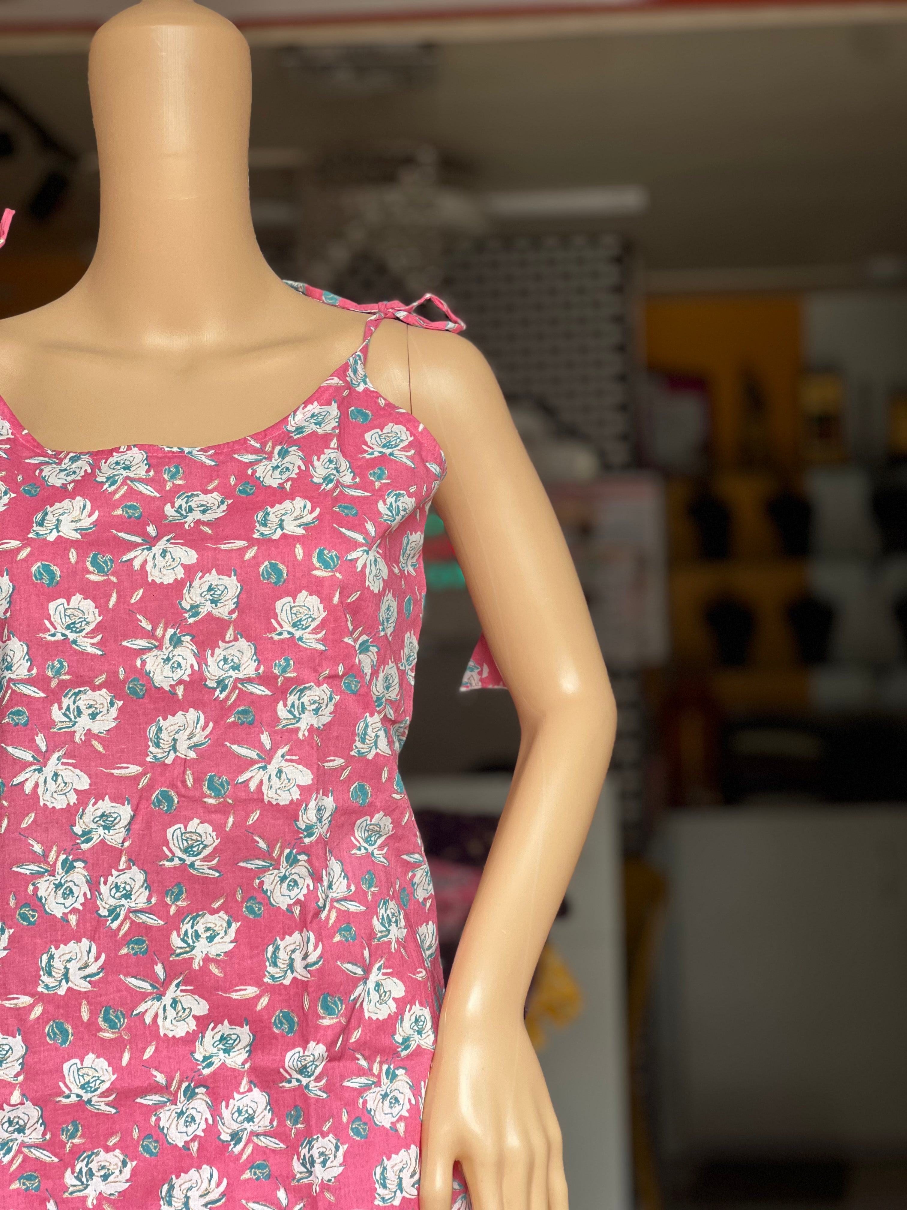 Cotton Noodle Strip Top