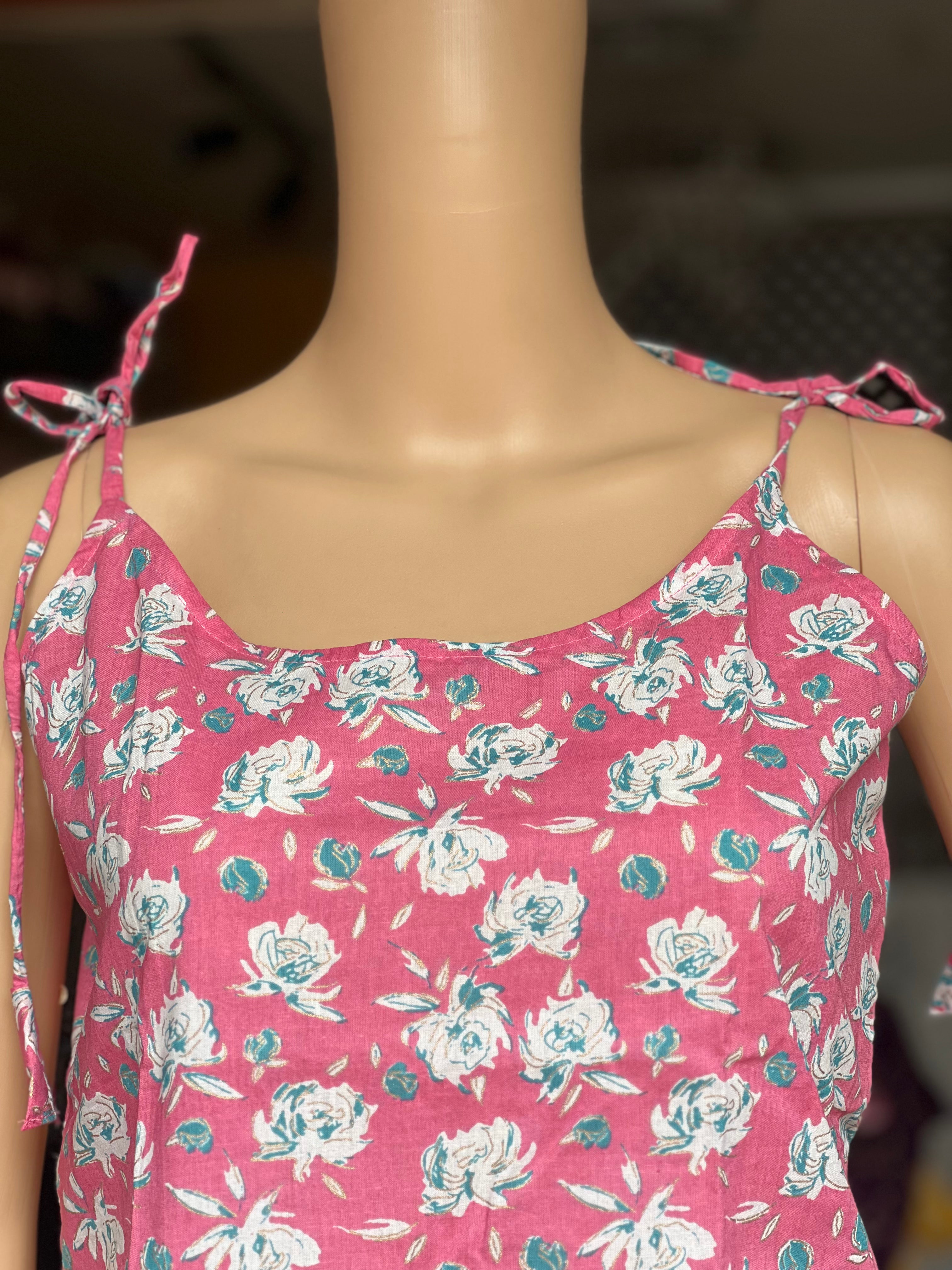 Cotton Noodle Strip Top