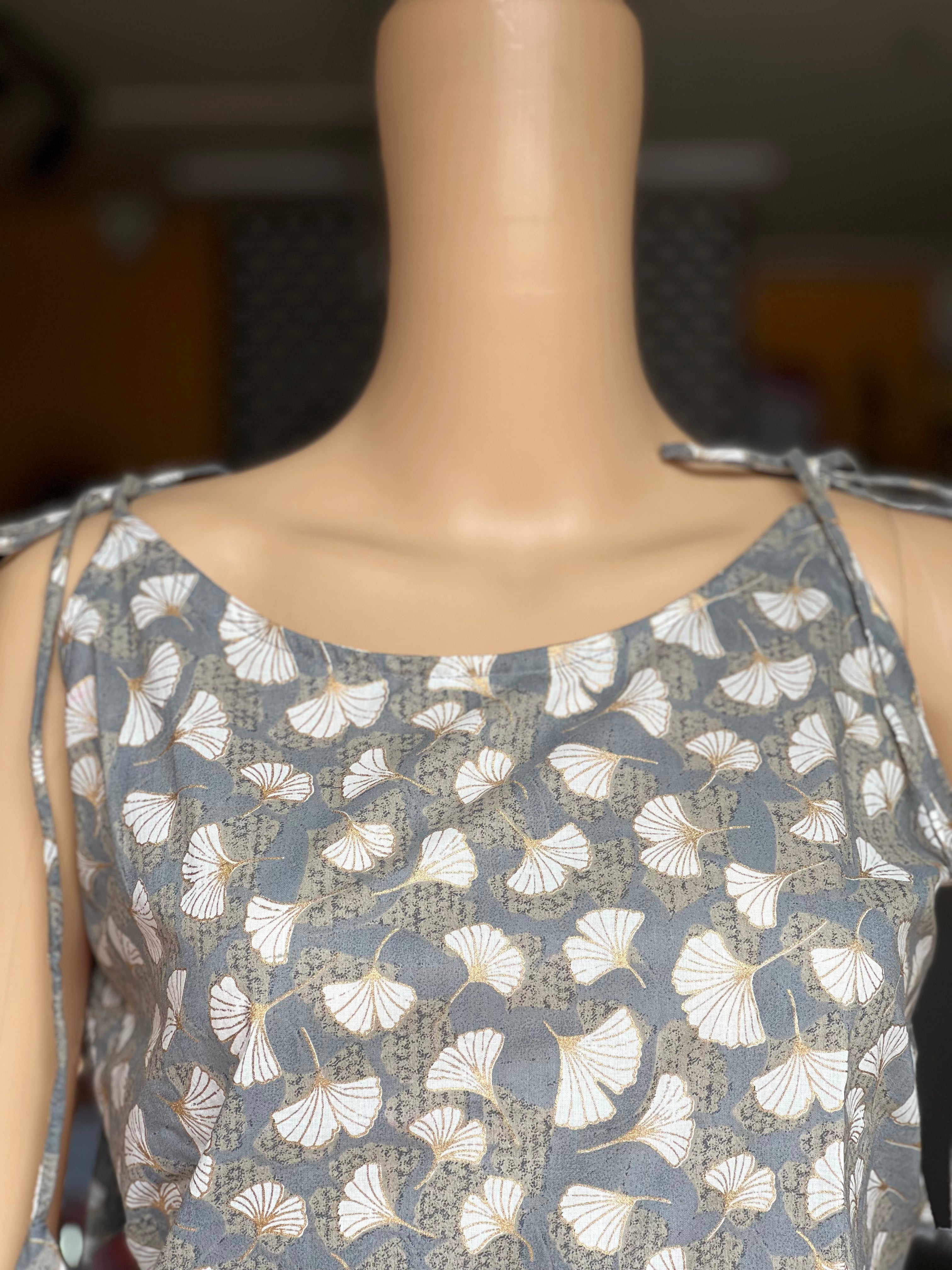 Cotton Noodle Strip Top