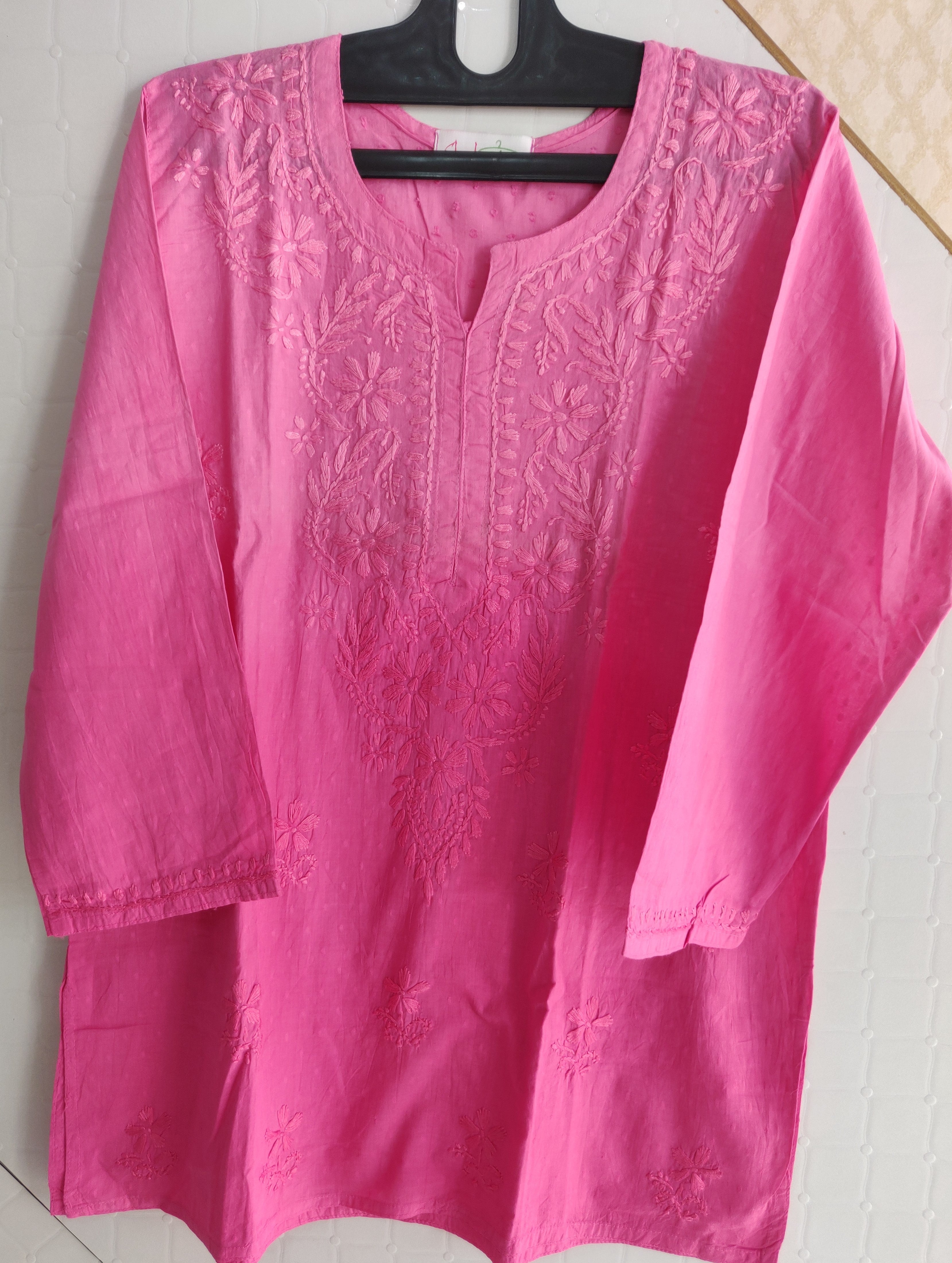 Dobby Cotton Short Kurtis