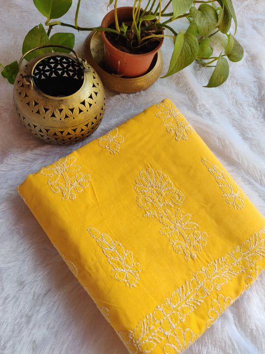 Tehzeeb - Chikankari Cotton Saree