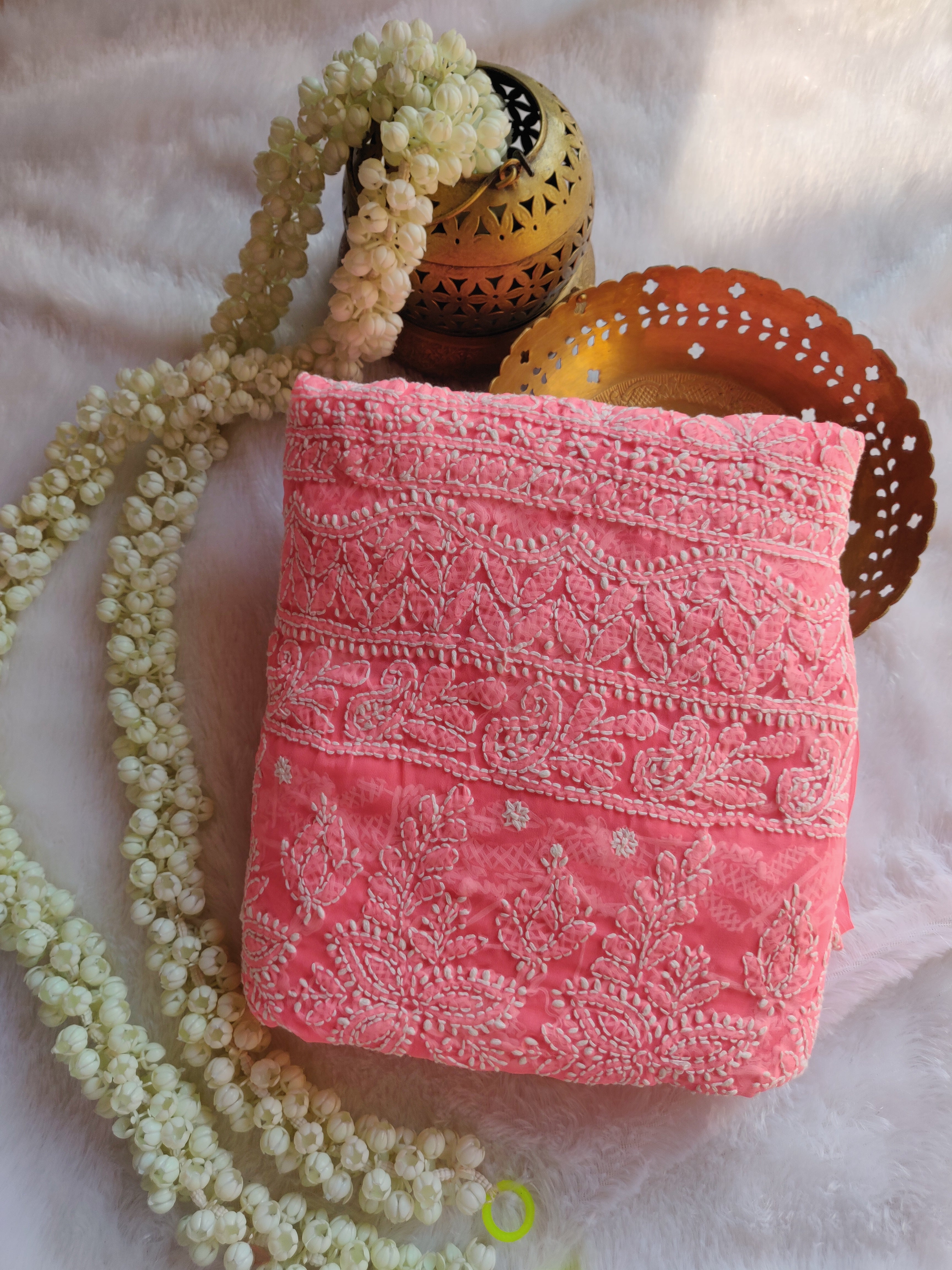 Nazaqat - Georgette Jaal work Sarees