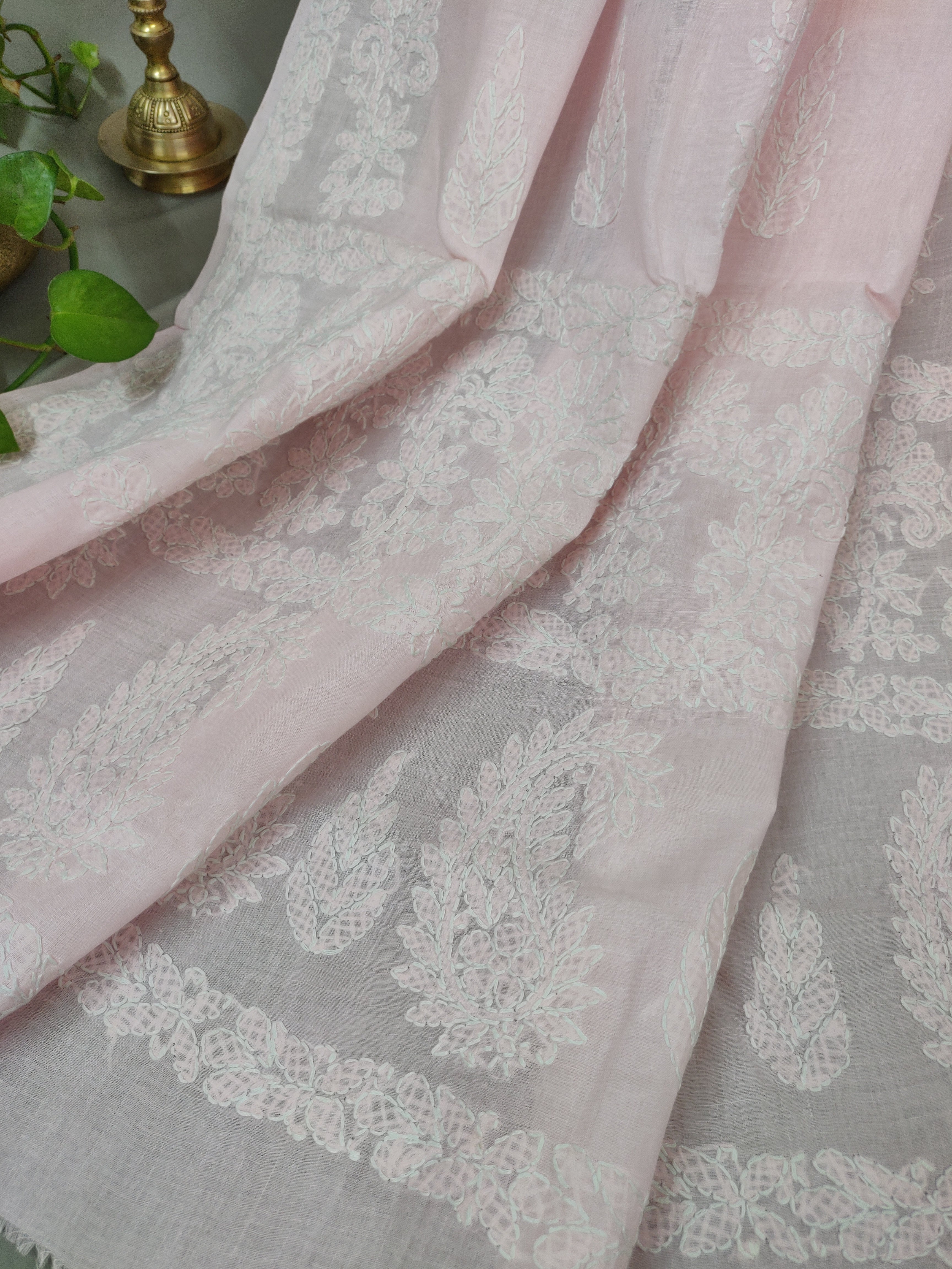 Tehzeeb - Chikankari Cotton Saree