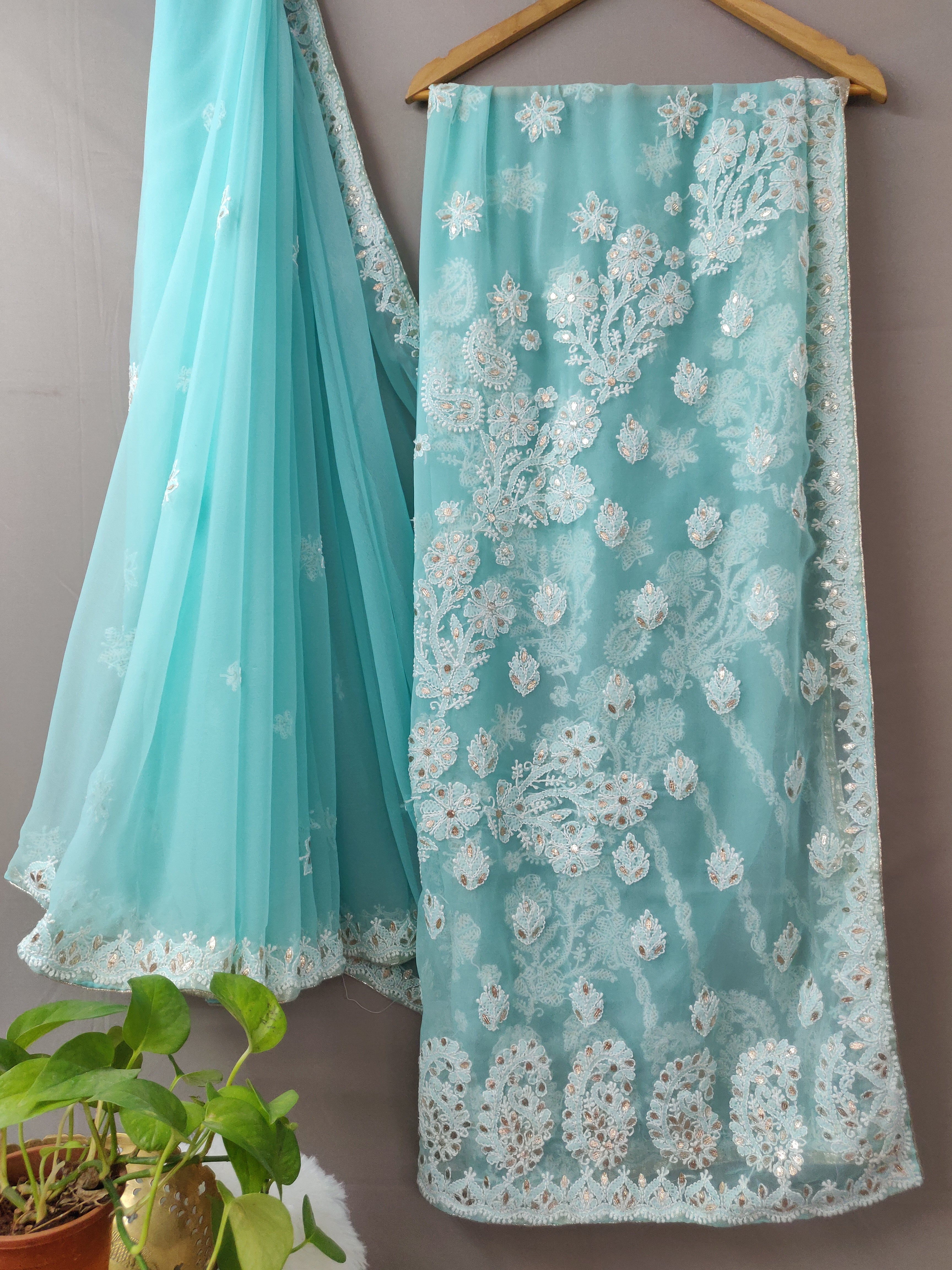 Noor - Georgette Gota Patti Sarees