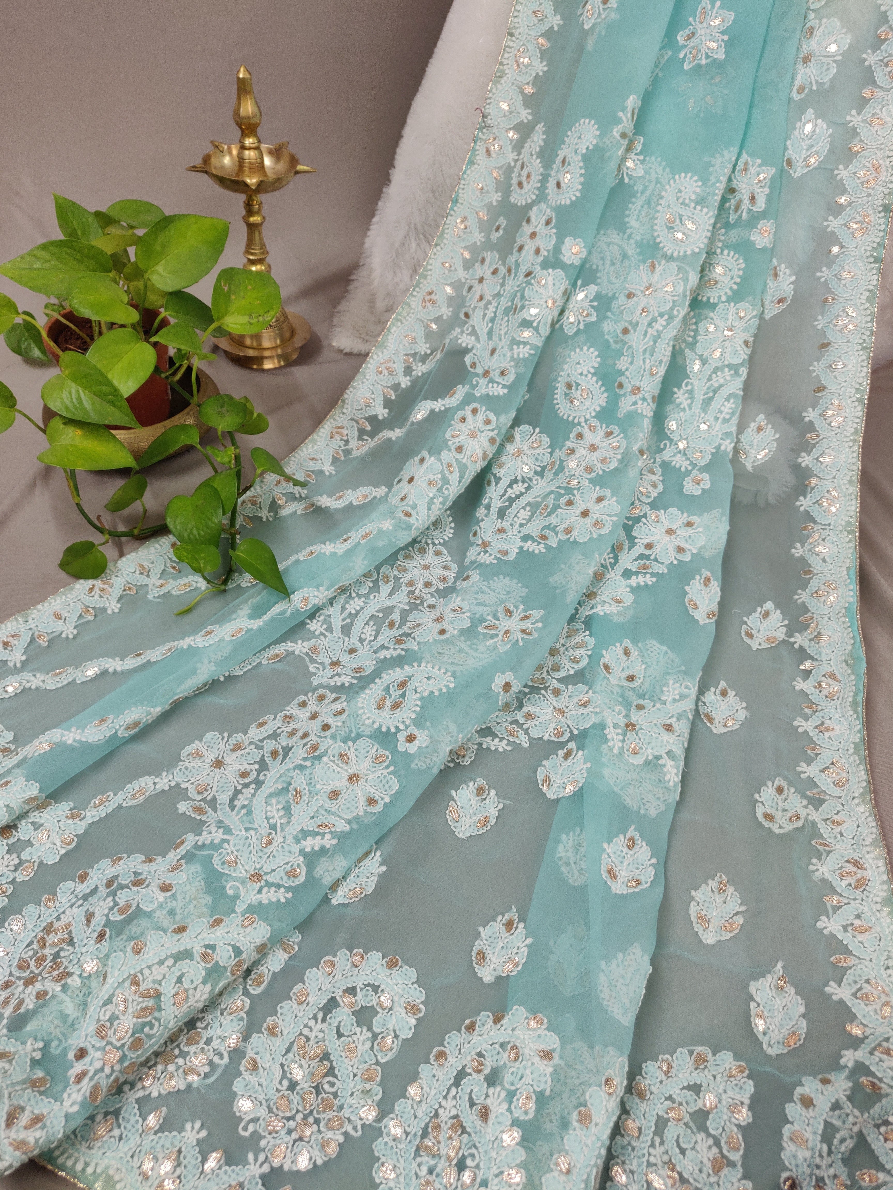 Noor - Georgette Gota Patti Sarees