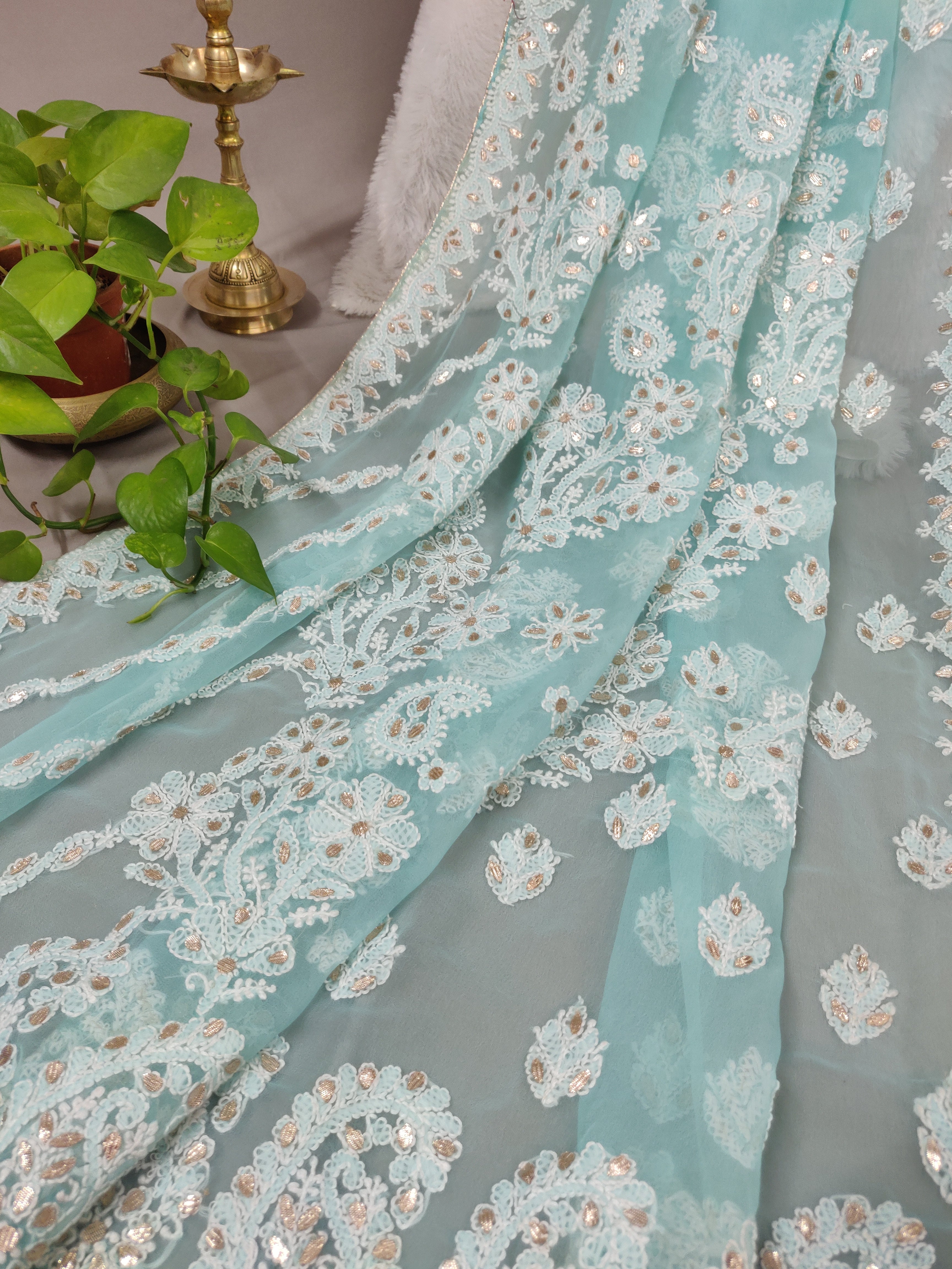 Noor - Georgette Gota Patti Sarees