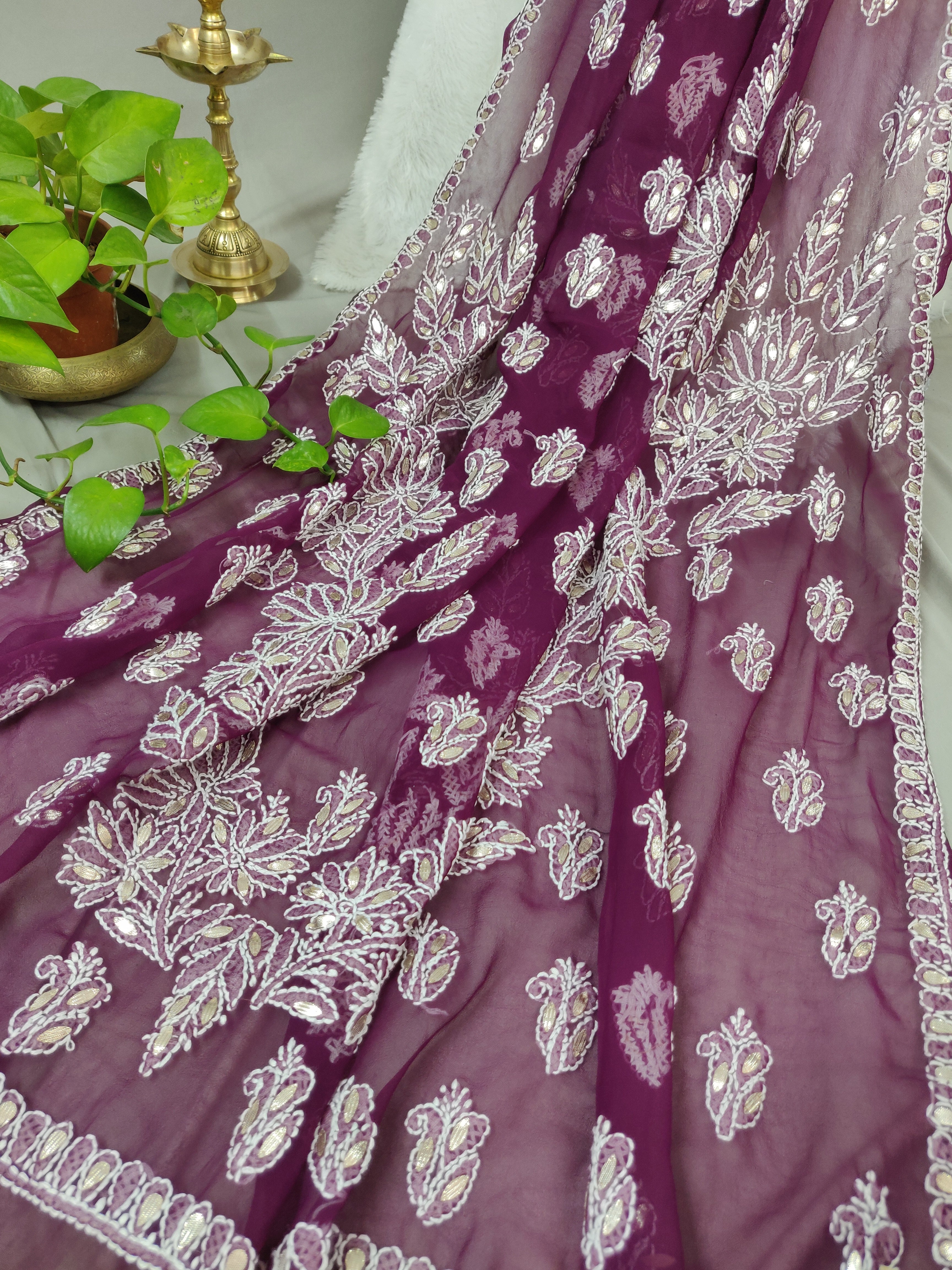 Noor - Georgette Gota Patti Sarees