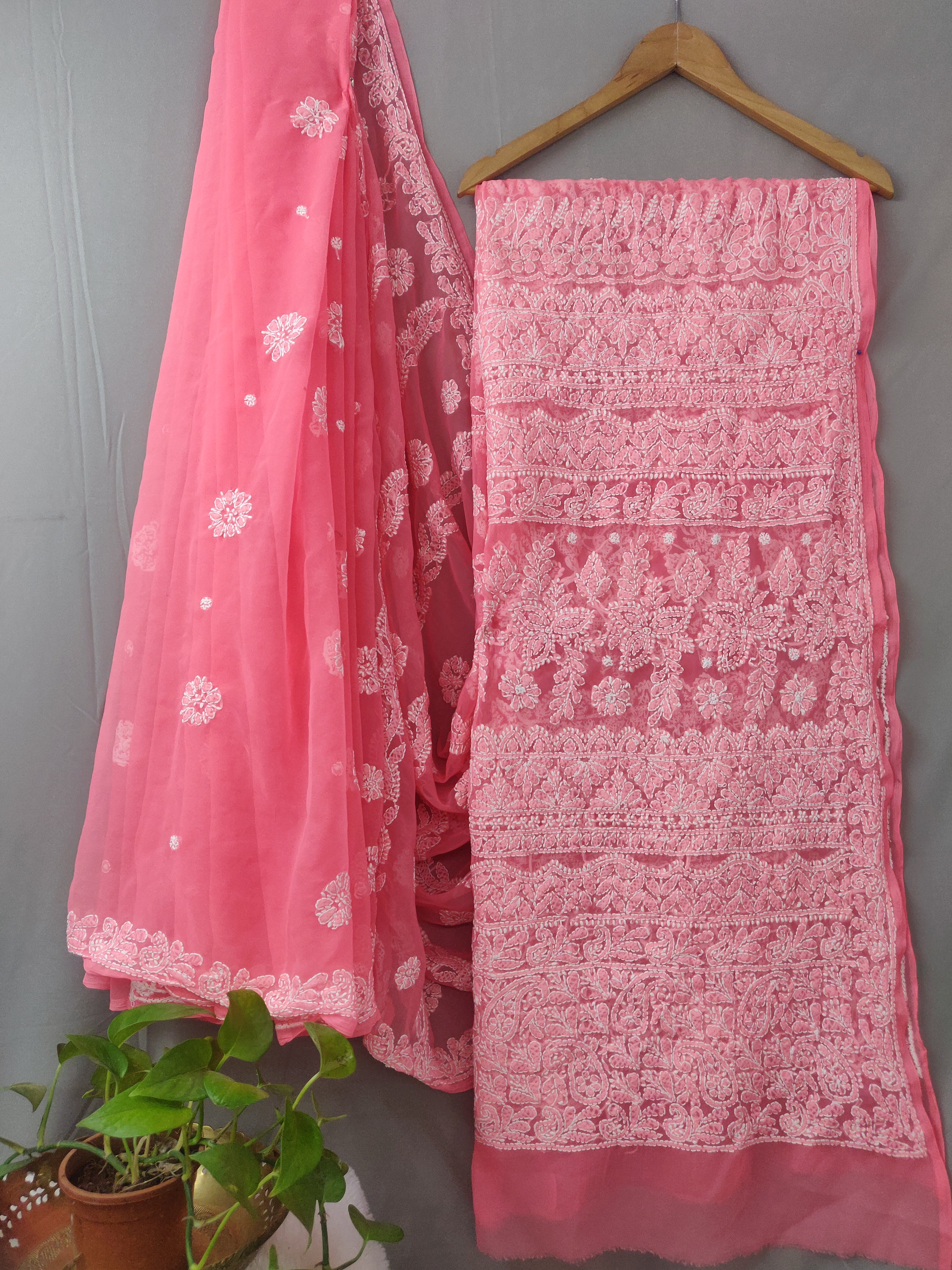 Nazaqat - Georgette Jaal work Sarees