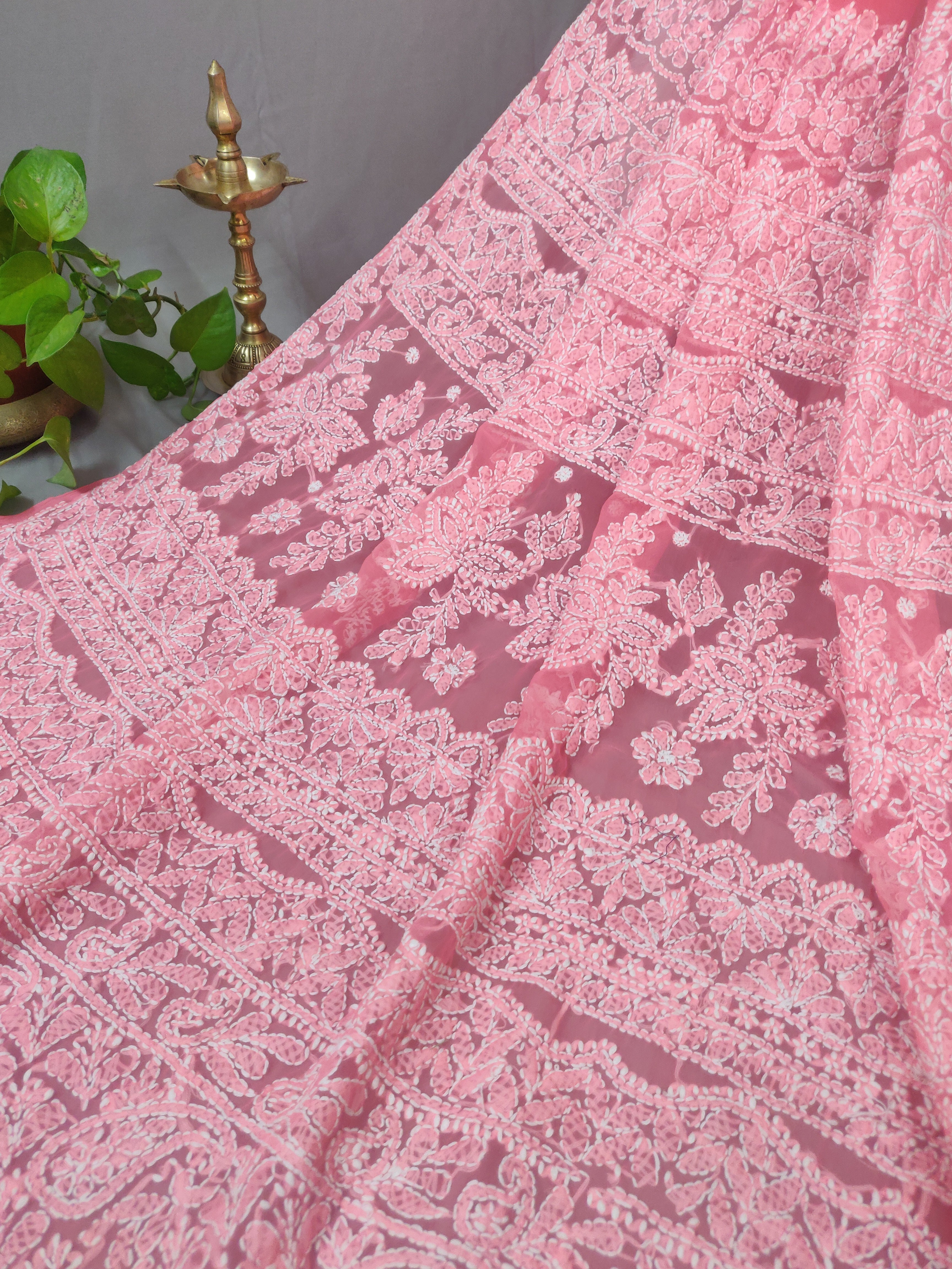 Nazaqat - Georgette Jaal work Sarees