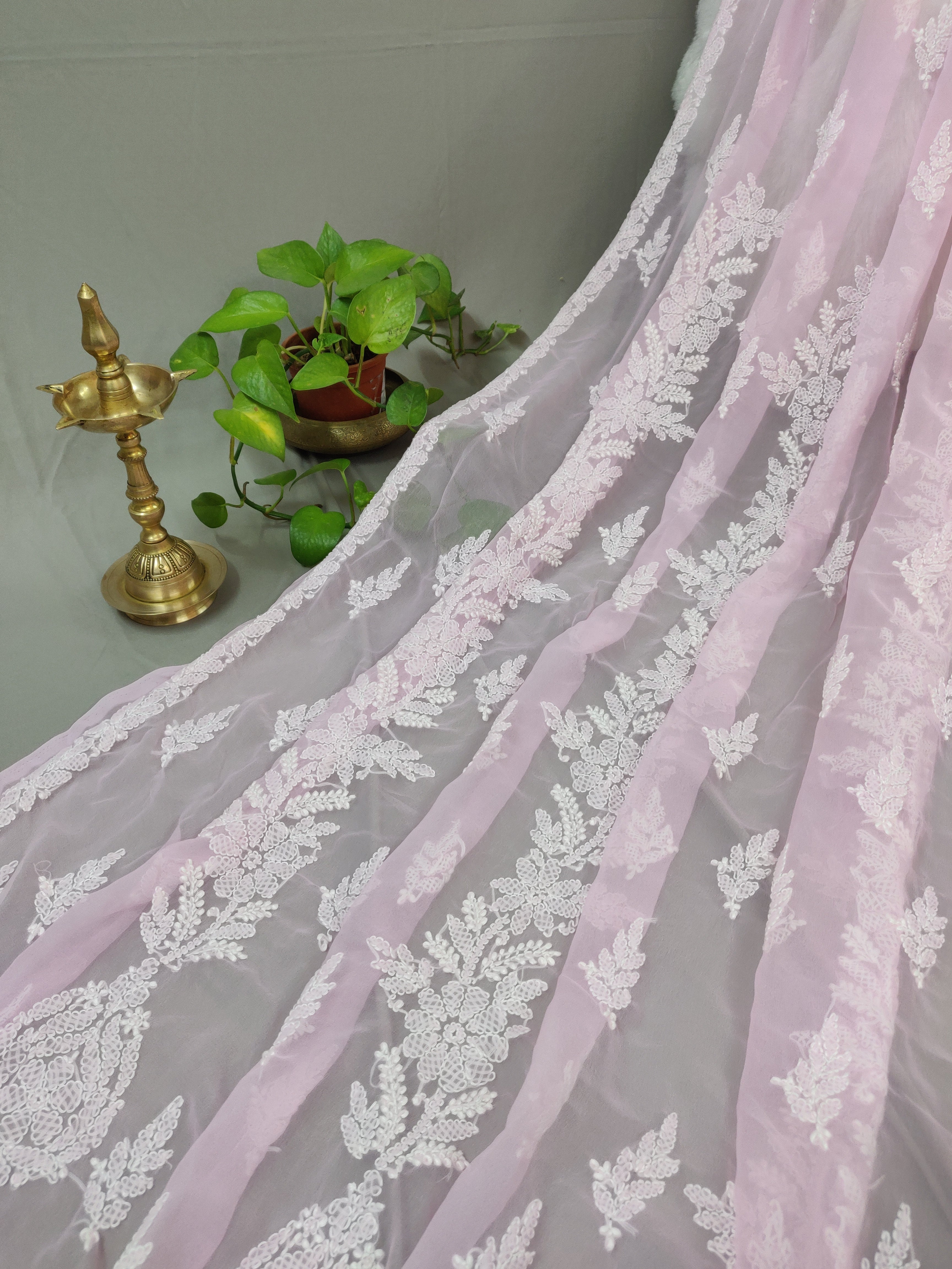 Chhaya - Georgette Chikankari Sarees