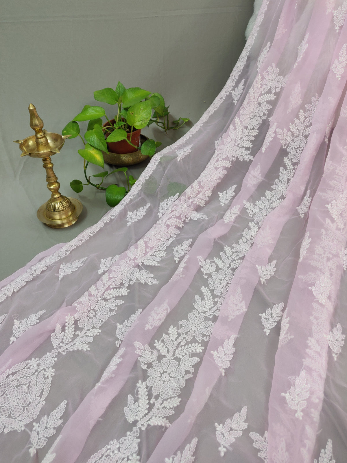 Chhaya - Georgette Chikankari Sarees