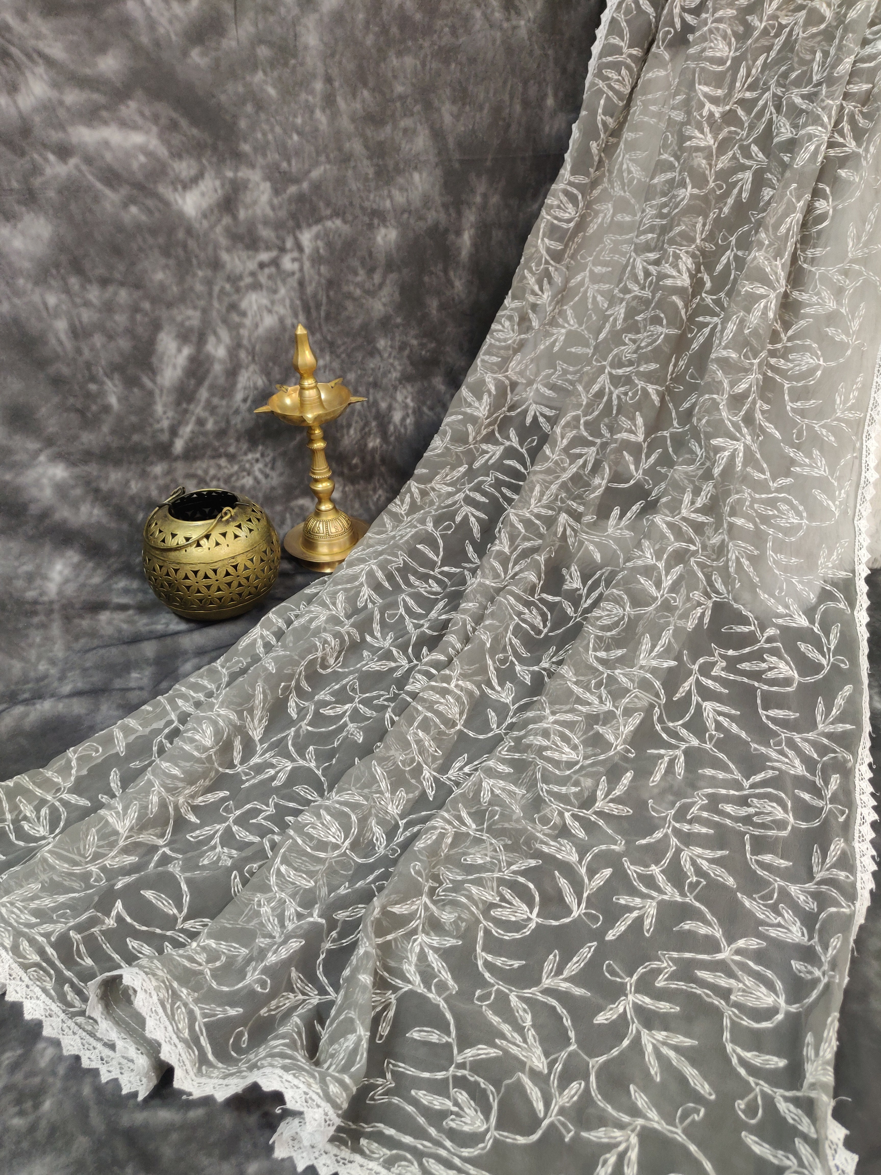 Shehnaaz - Georgette All Over Tepchi Sarees