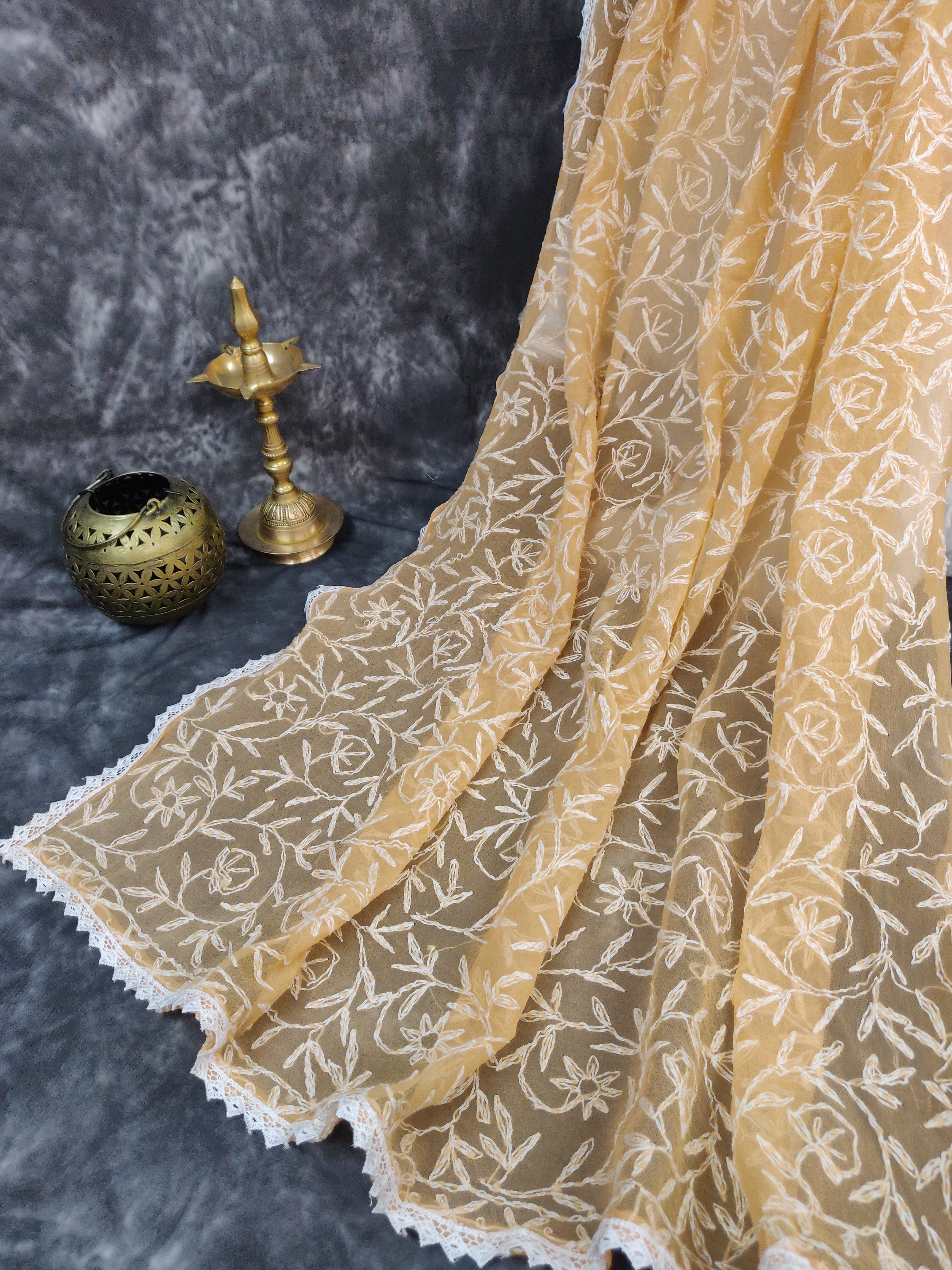 Shehnaaz - Georgette All Over Tepchi Sarees