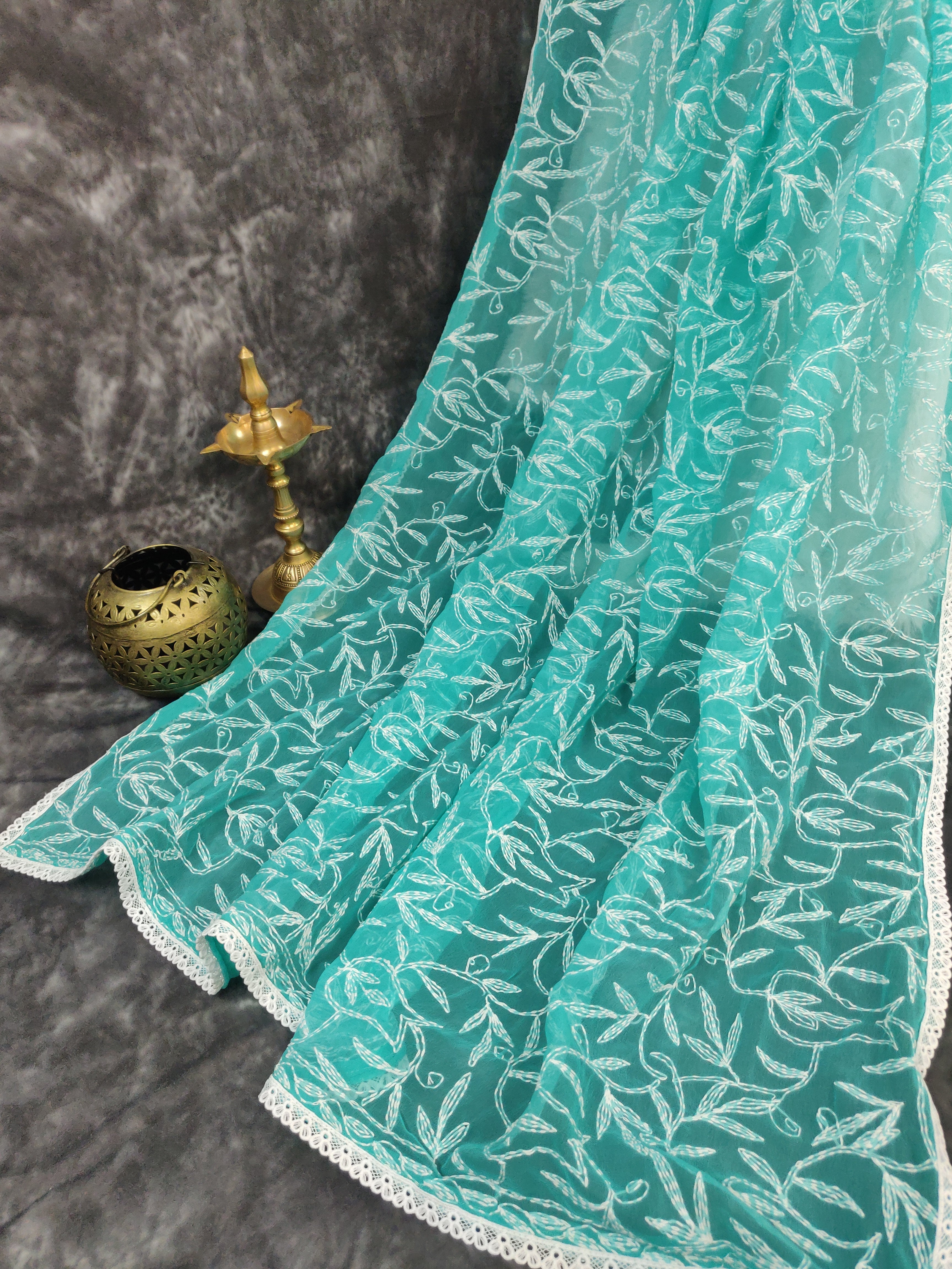 Shehnaaz - Georgette All Over Tepchi Sarees