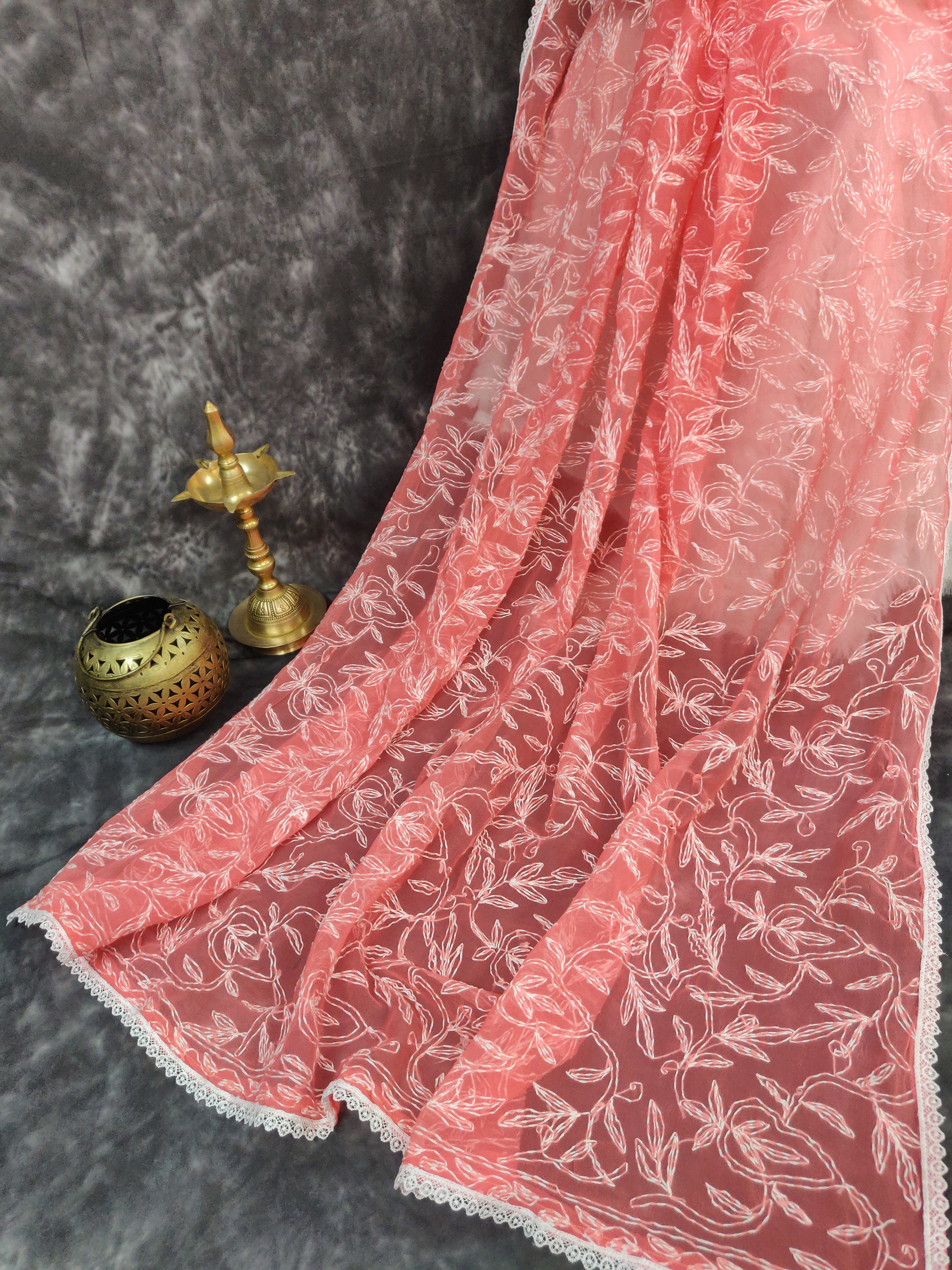 Shehnaaz - Georgette All Over Tepchi Sarees