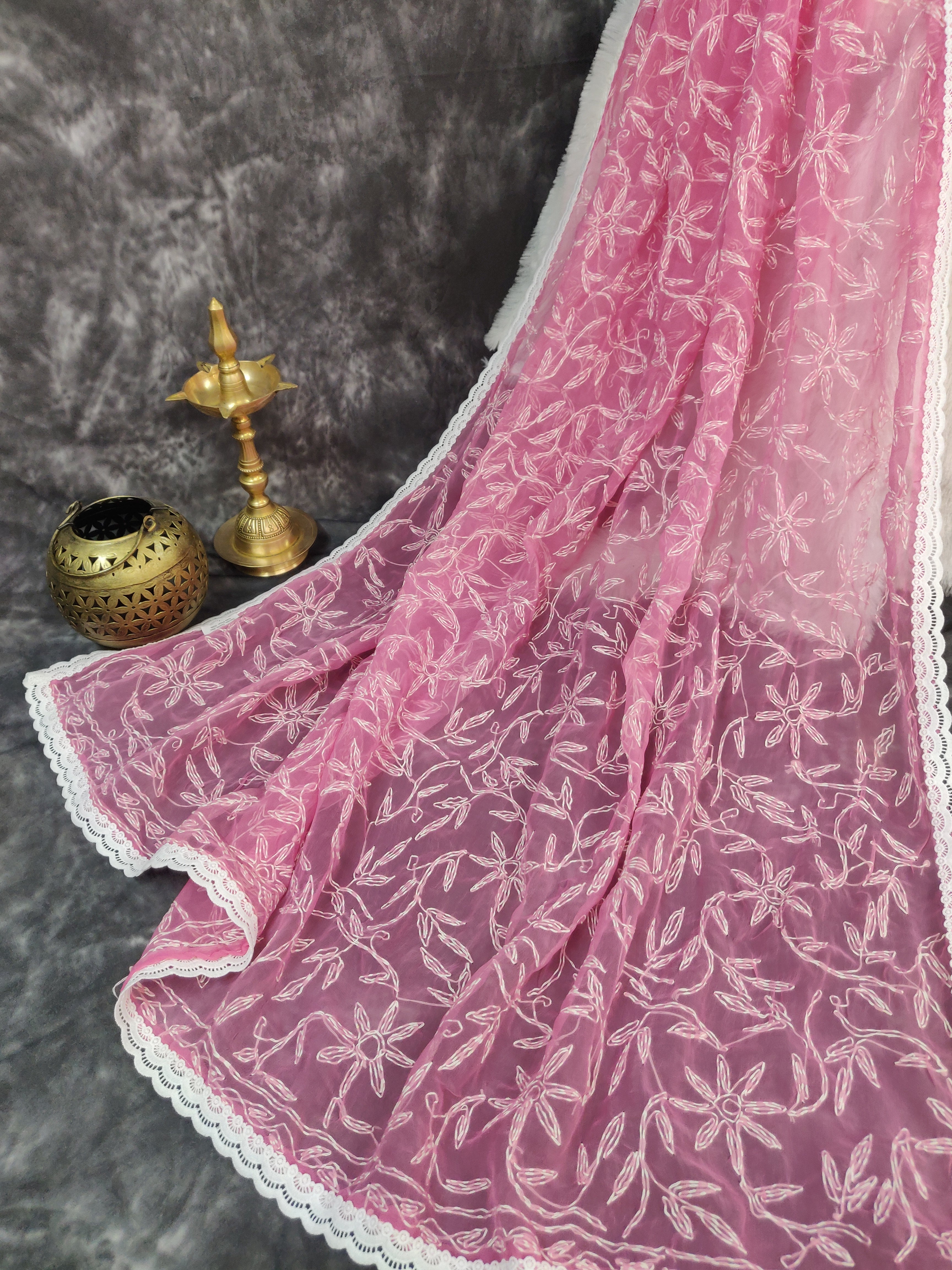 Shehnaaz - Georgette all Over Tepchi Sarees