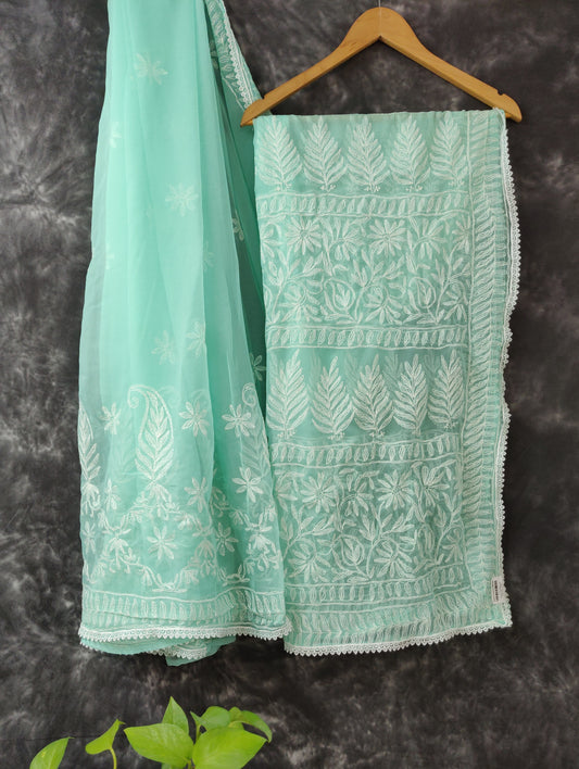 Shehnaaz - Georgette Skirt Border Tepchi Sarees