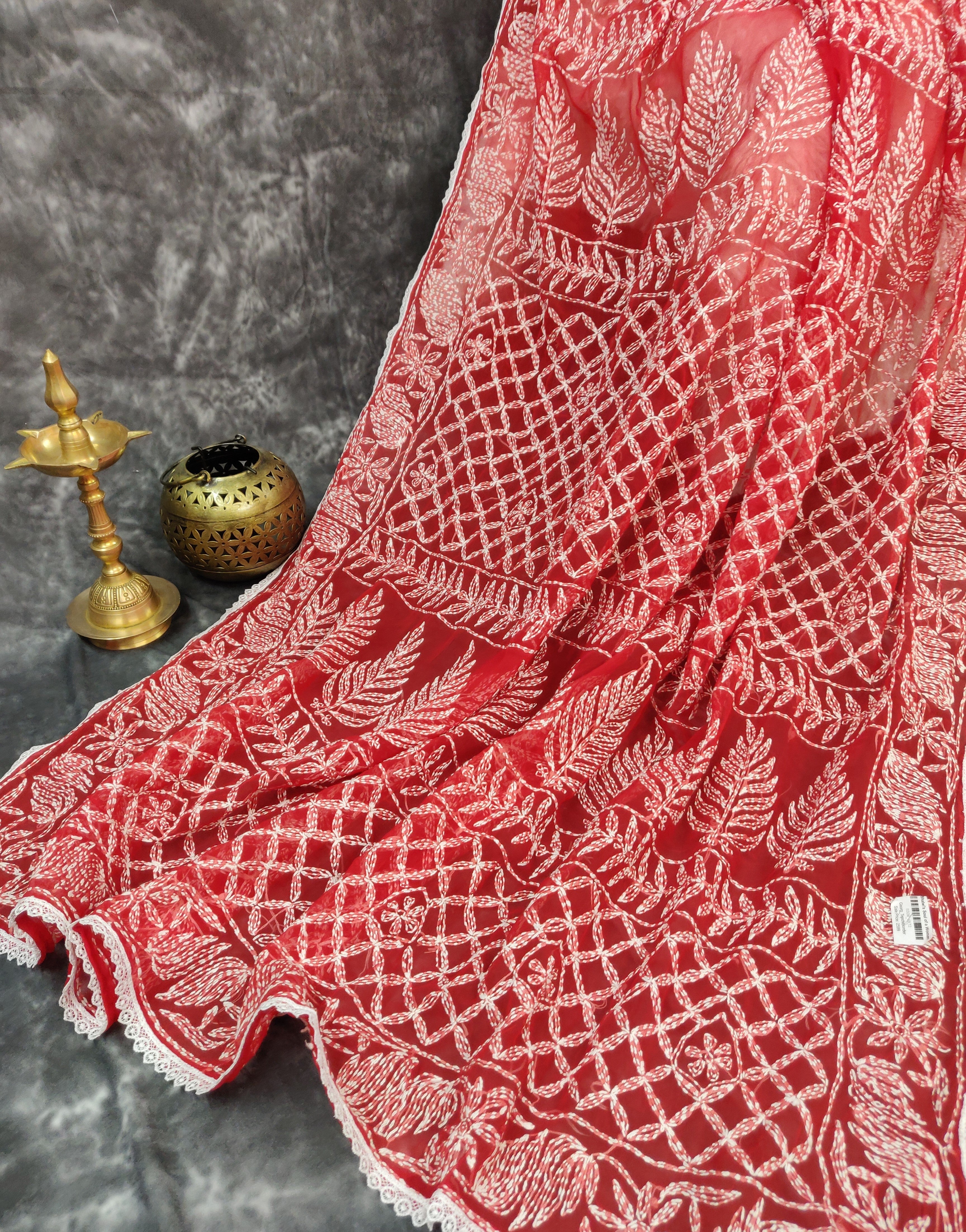 Shehnaaz - Georgette Skirt Border Tepchi Sarees