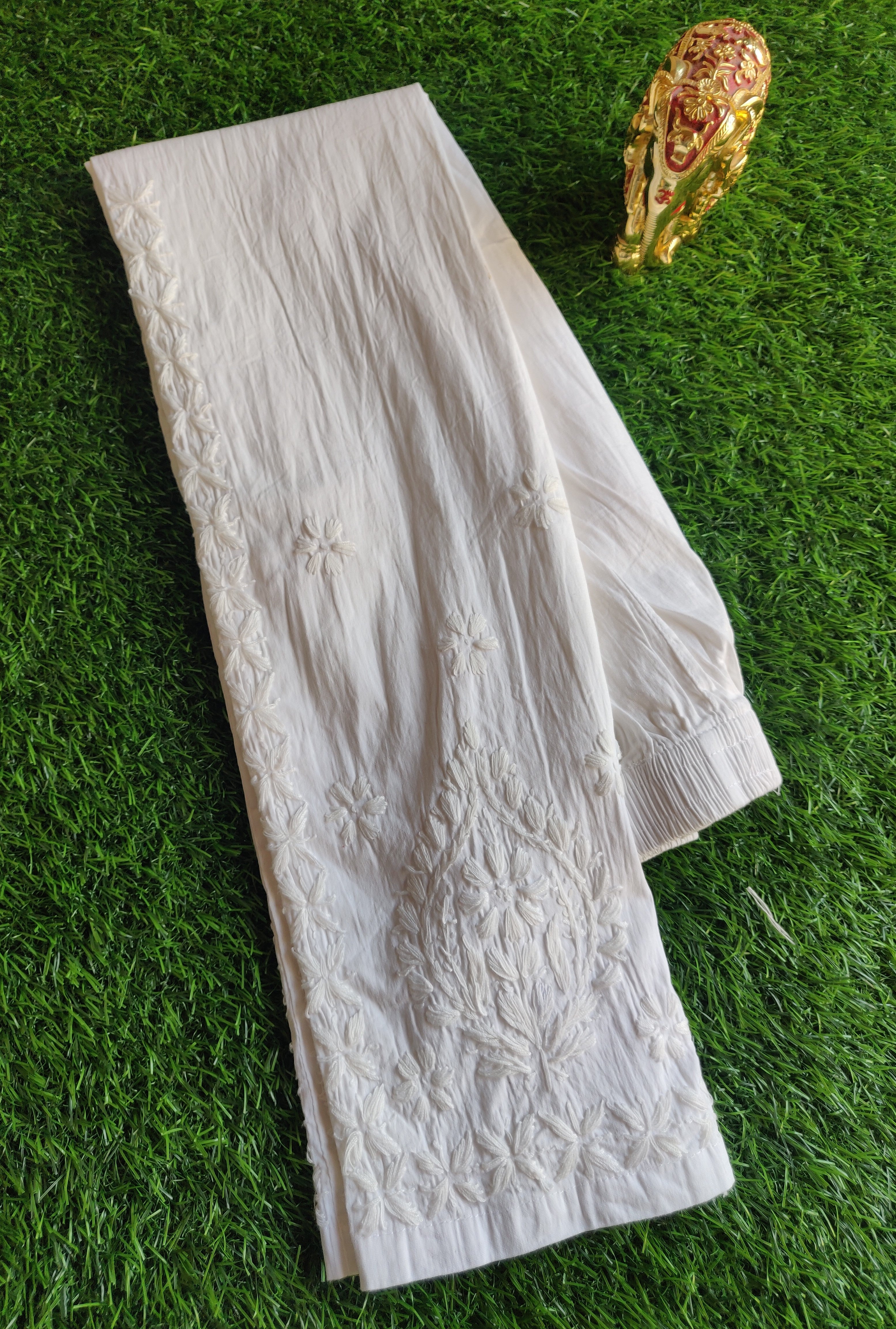 Bottom wear - Plus Size Chikankari Pants