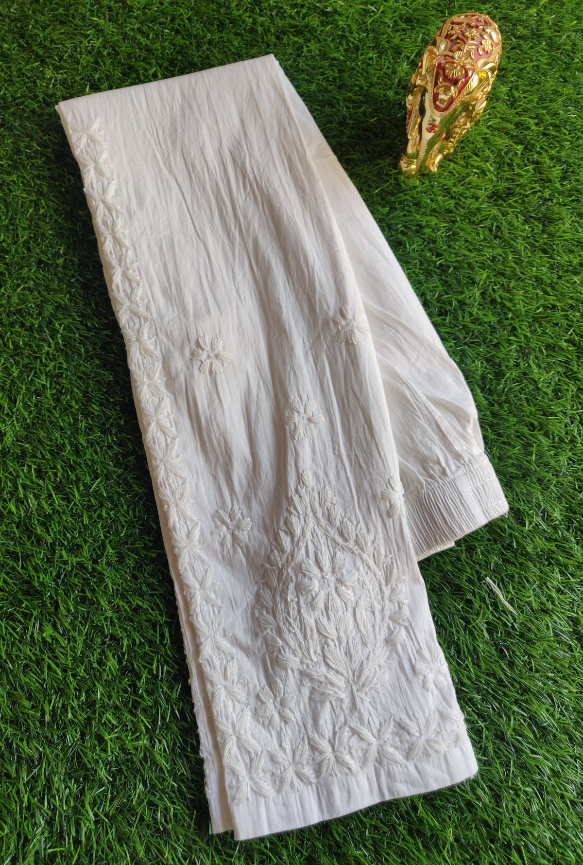 Bottom wear - Plus Size Chikankari Pants