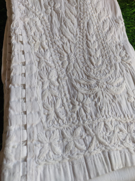 Bottom Wear - Chikankari cut work Pants