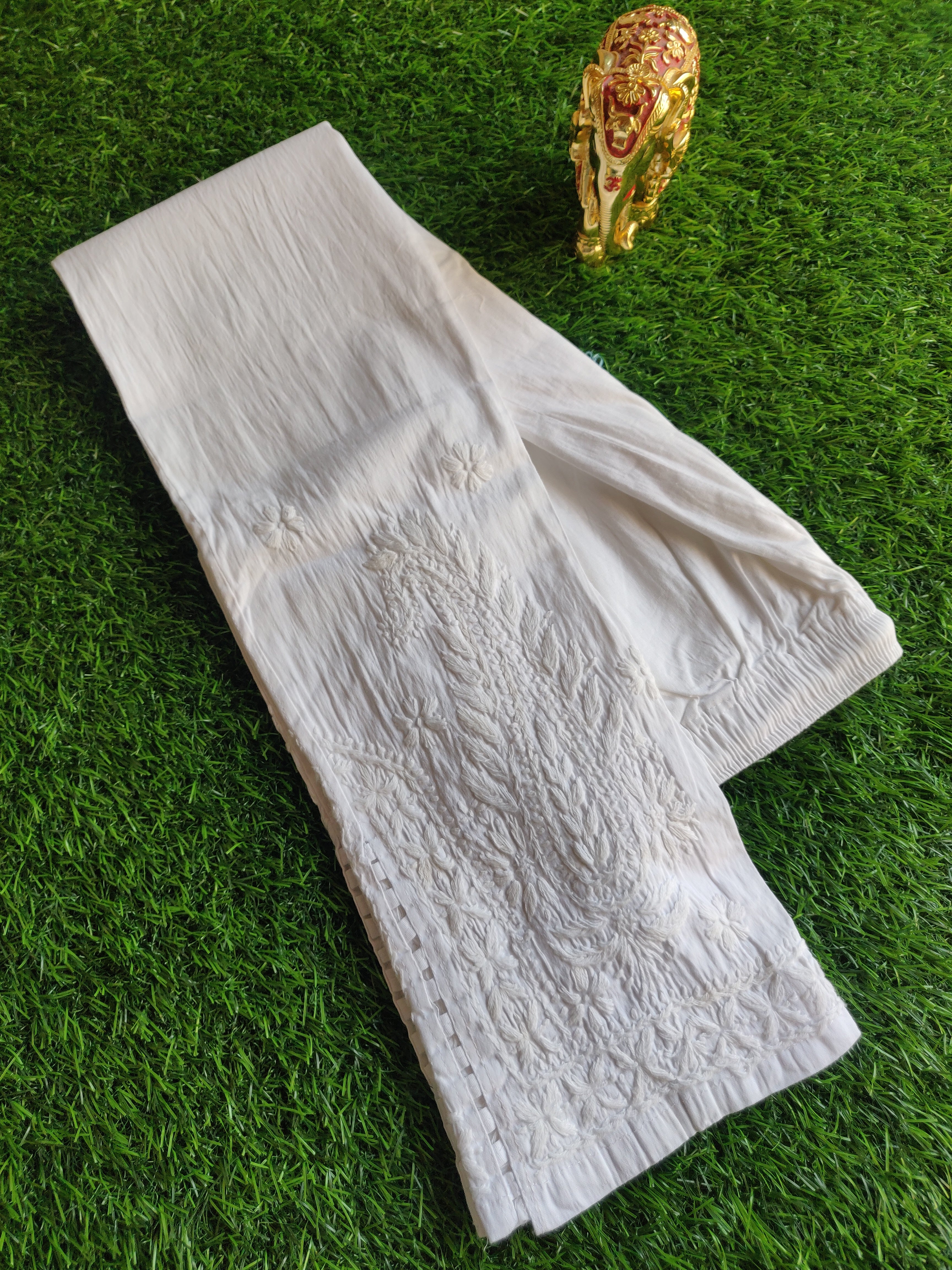 Bottom Wear - Chikankari cut work Pants