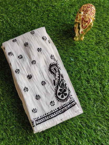 Bottom Wear - Chikankari Leggings - White