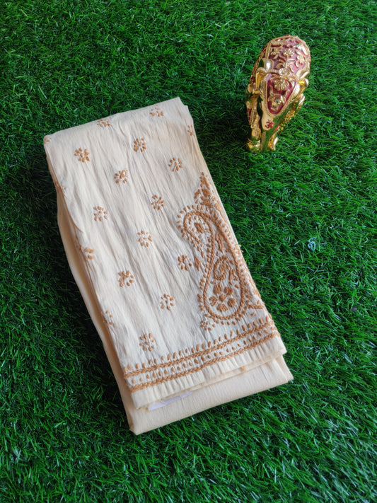Bottom Wear - Chikankari Leggings - Beige