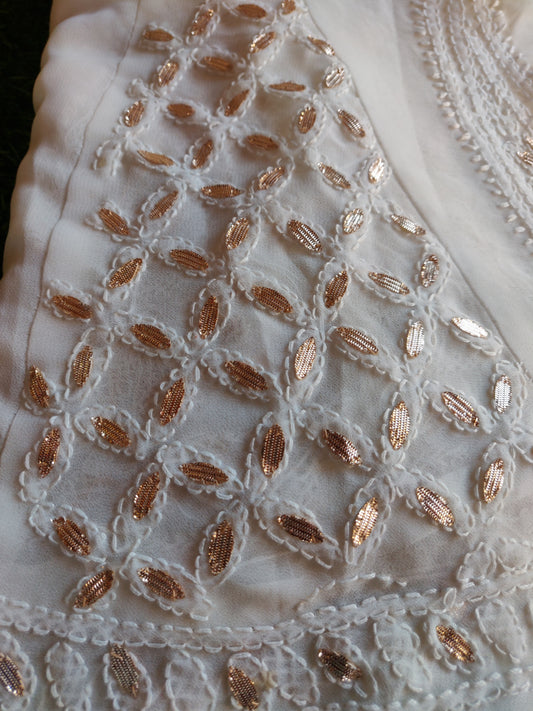 Bottom Wear - Georgette Palazzo - Gota Patti