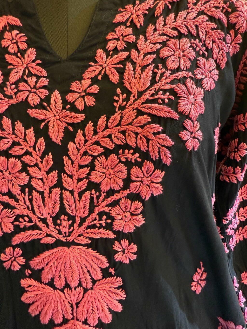 Black n Pink long kurti