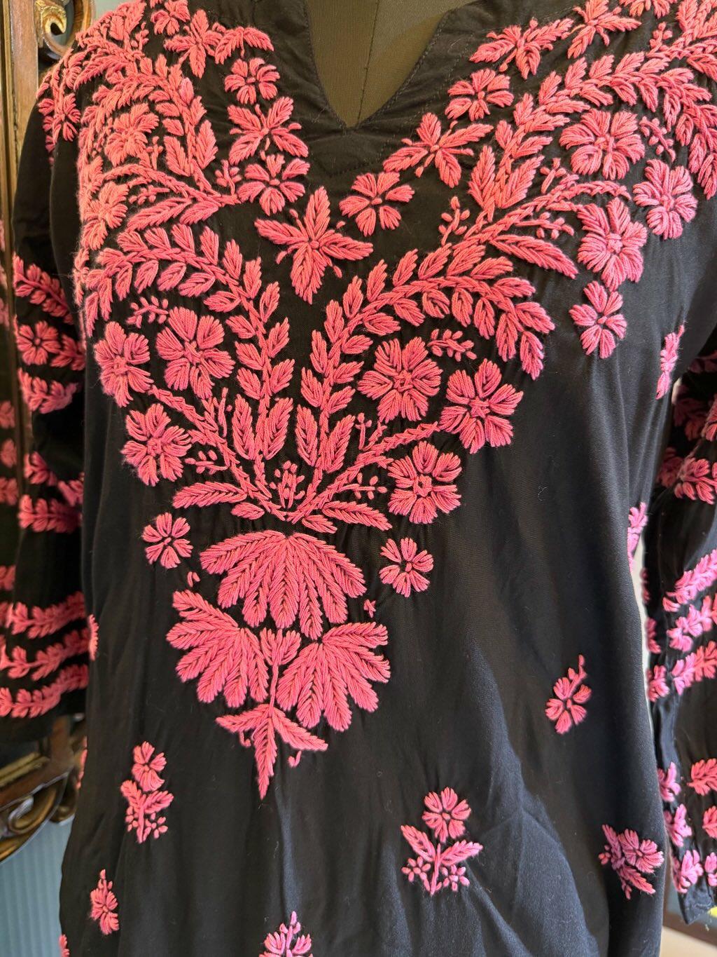 Black n Pink long kurti