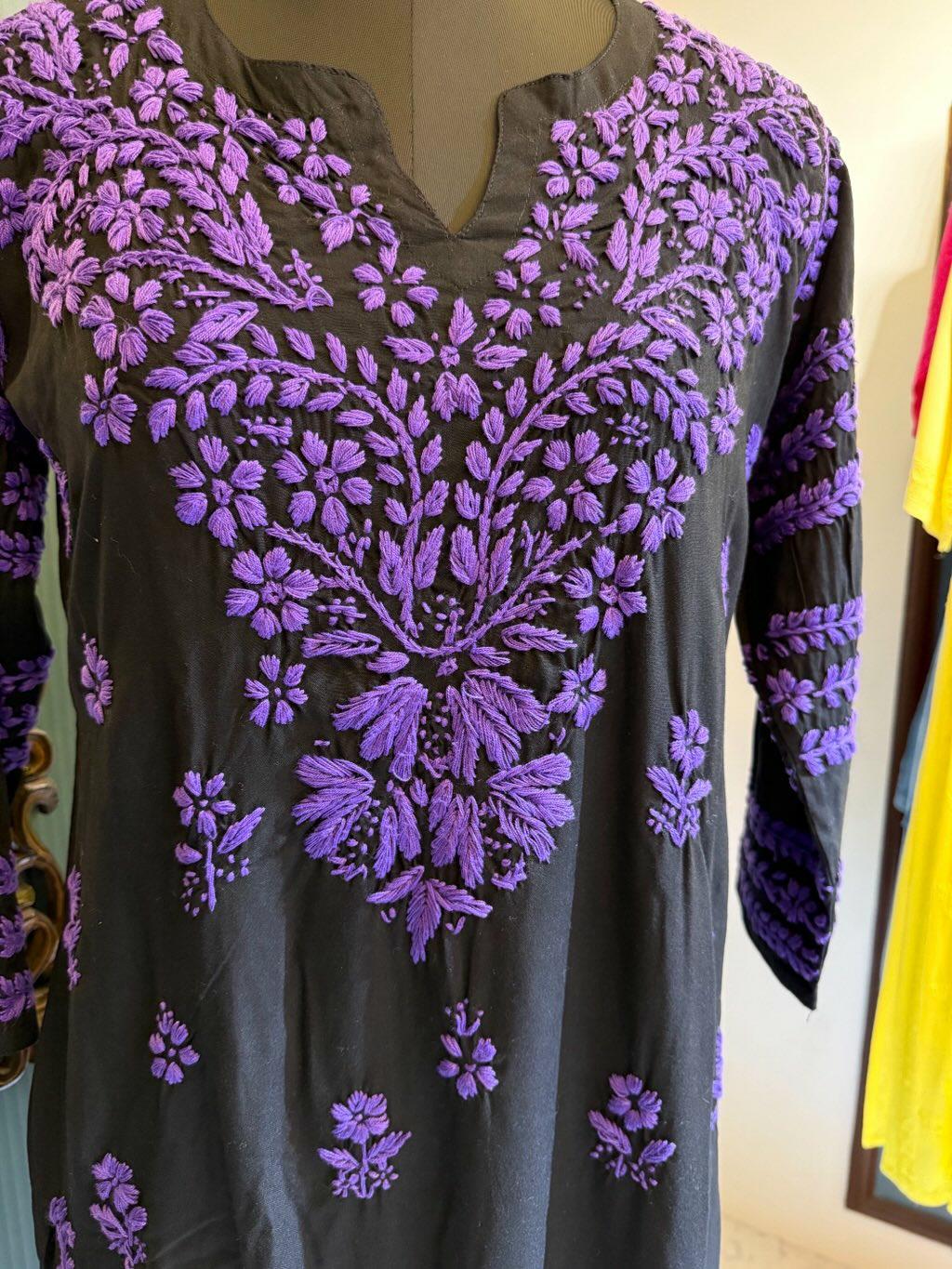 Black & Purple long kurti