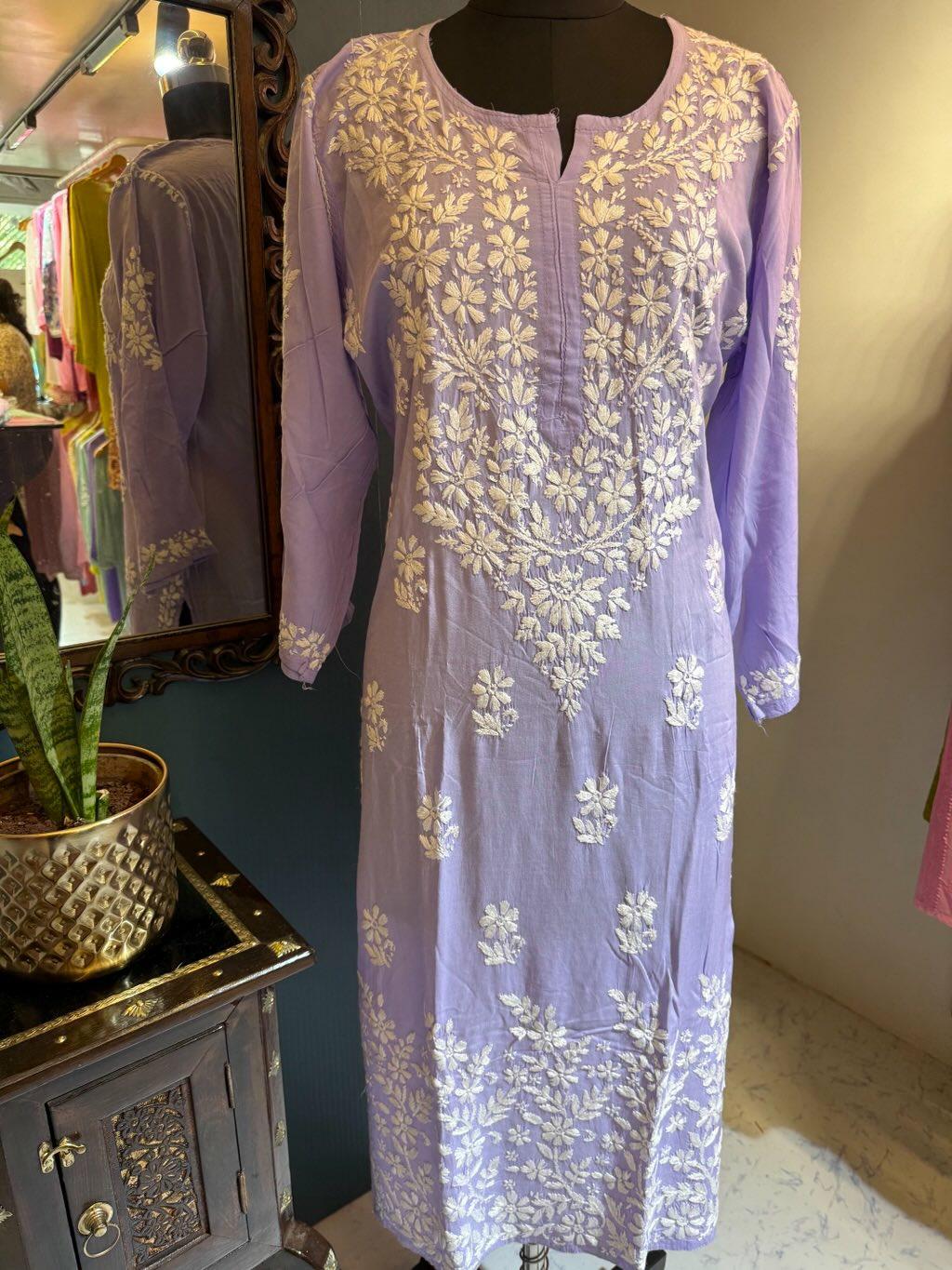 Lavender Modal Long Kurti