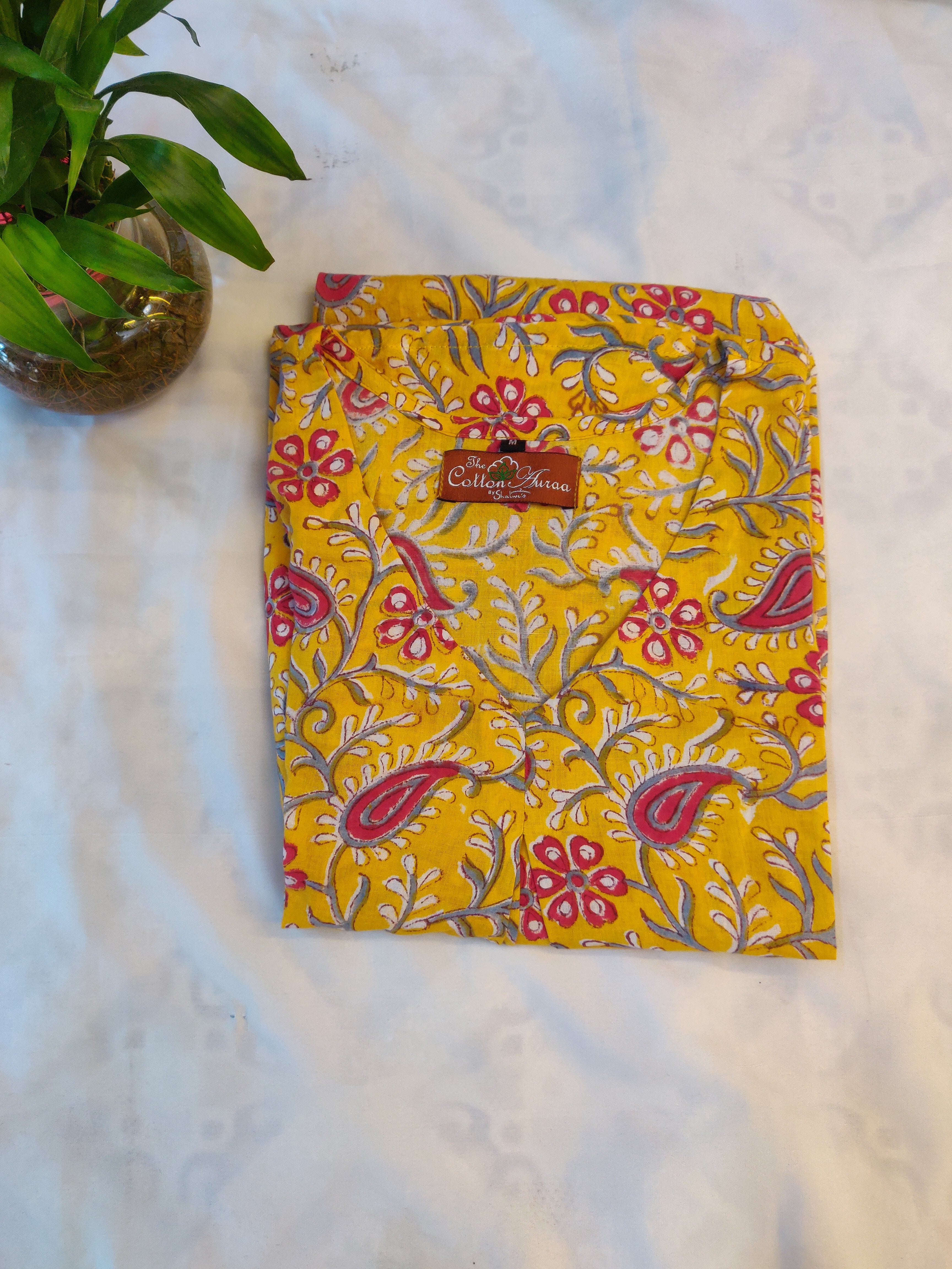 Pure Hand block Print Cotton One-Piece