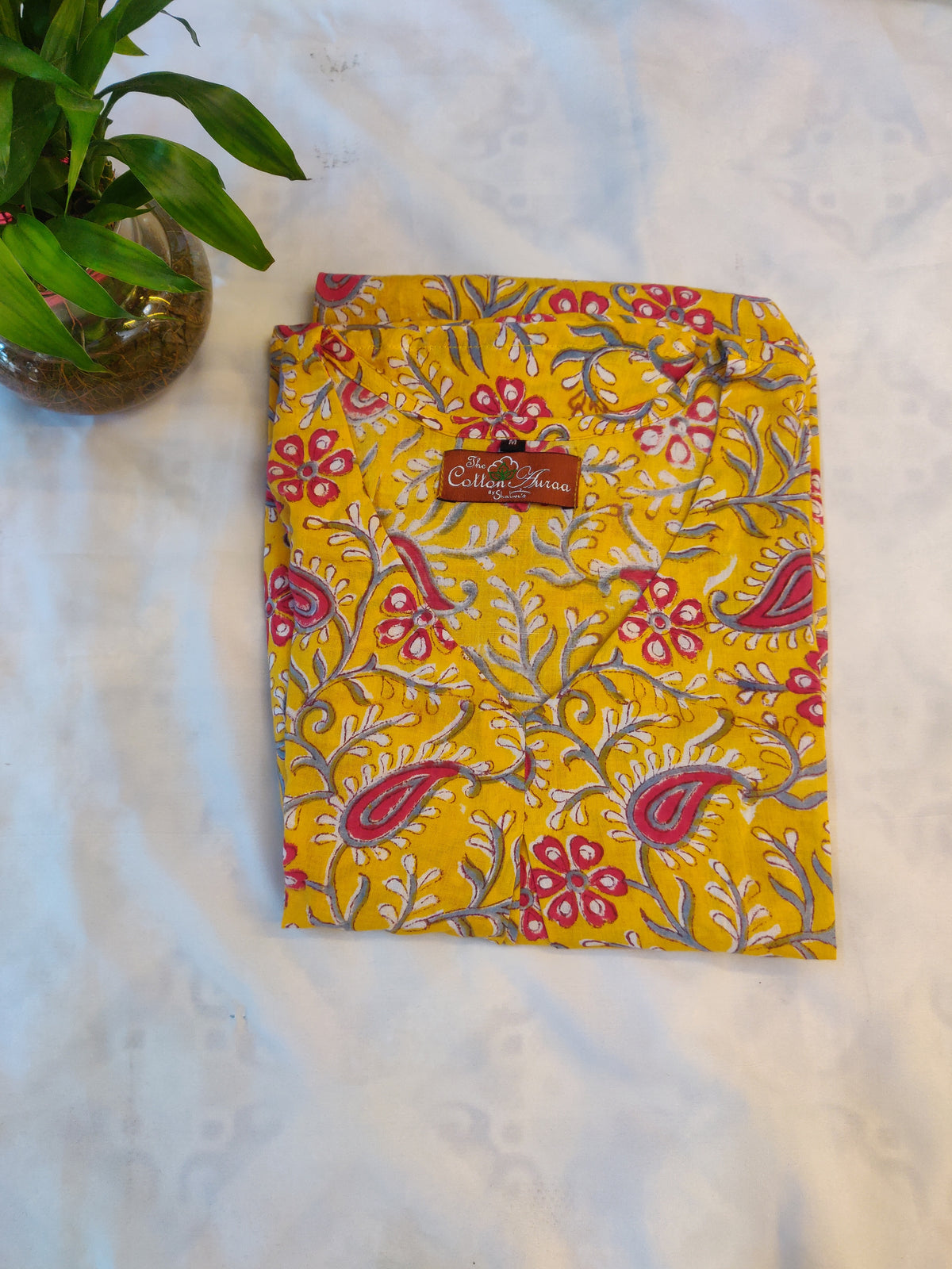 Pure Hand block Print Cotton One-Piece