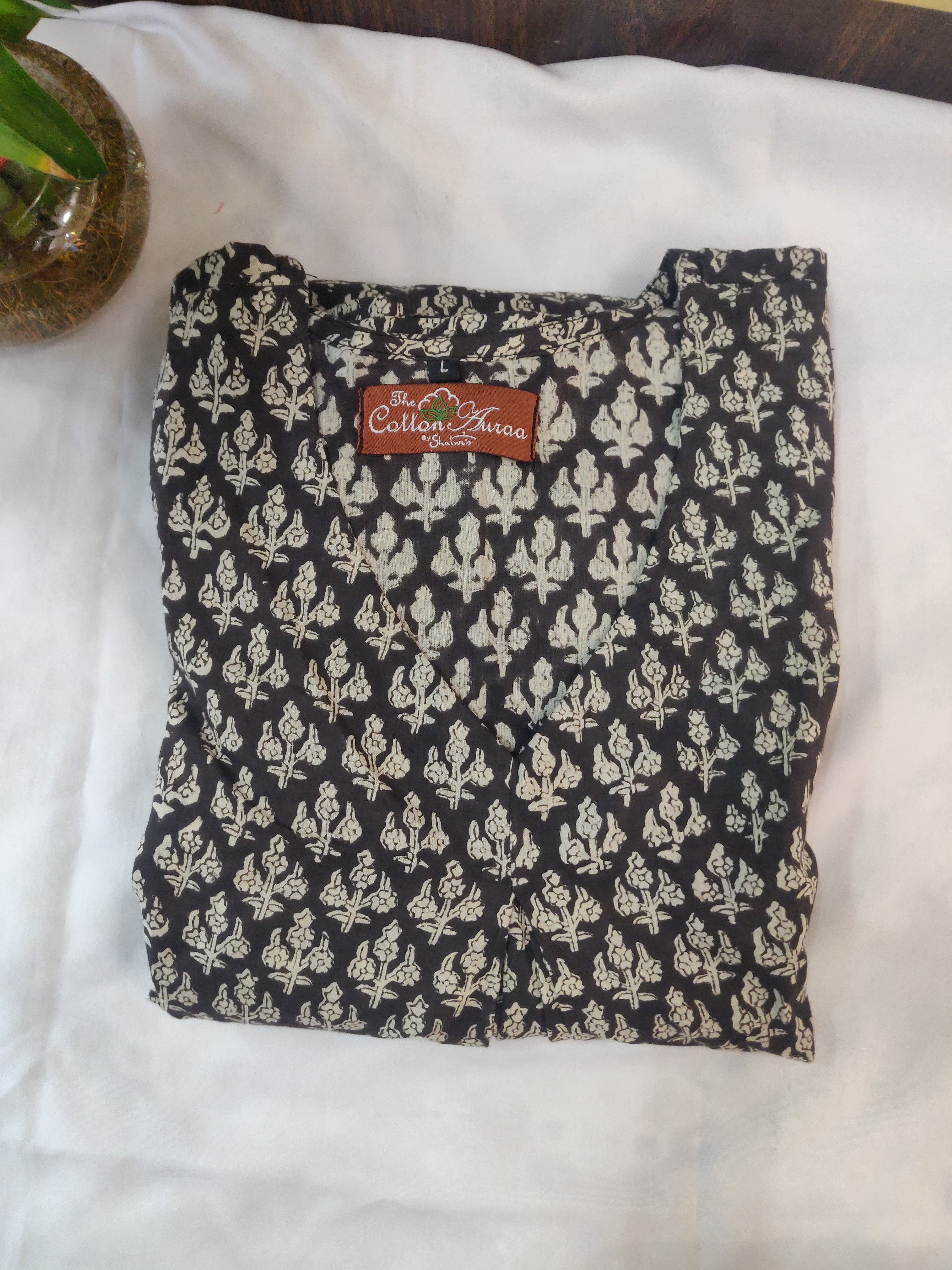 Pure Hand block Print Cotton One-Piece