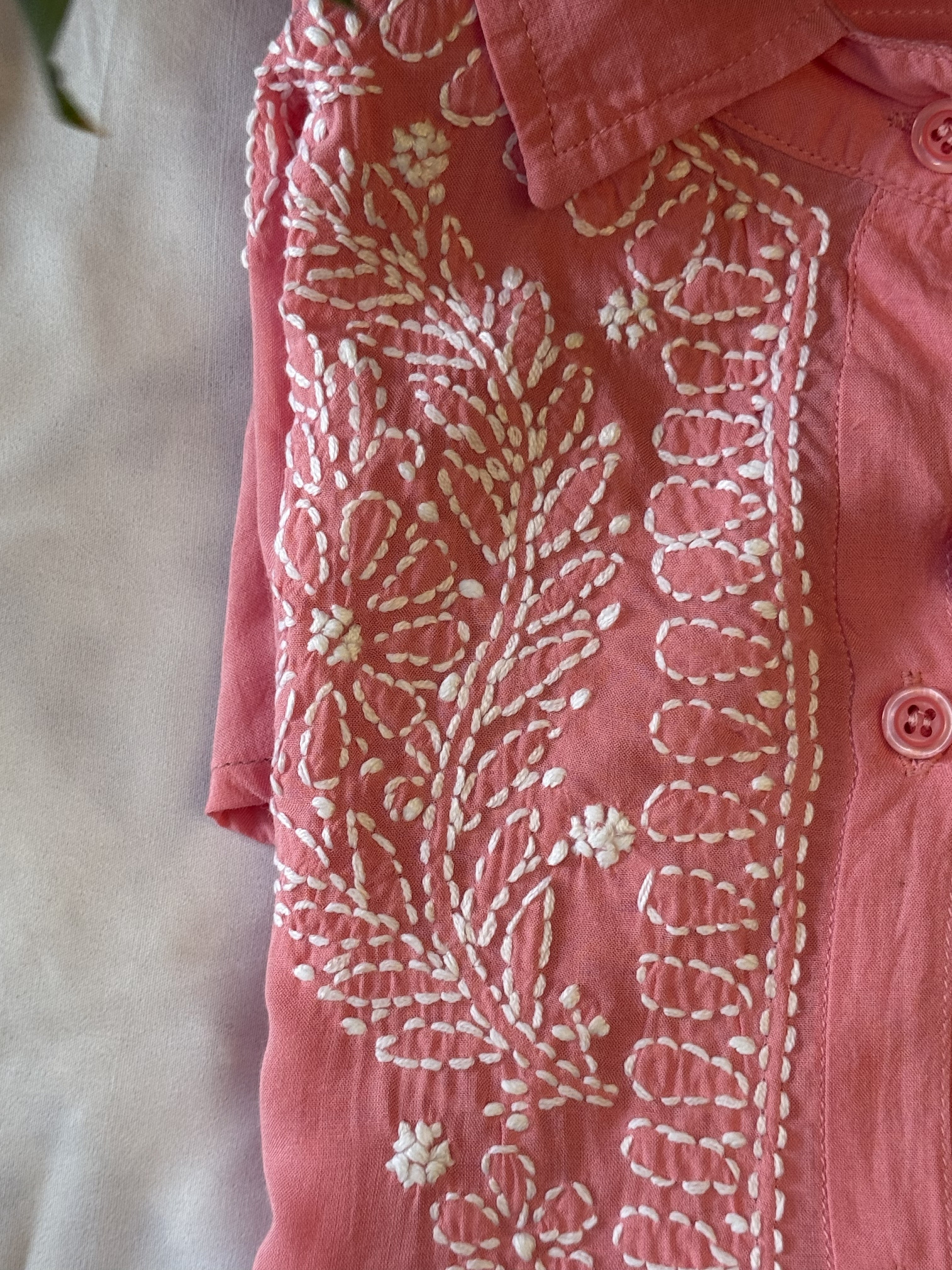Pure Modal Handcrafted Chikankari Shirt